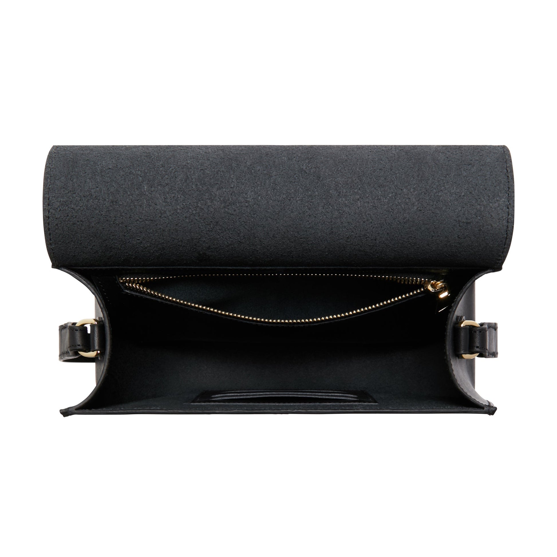 Montmartre Madelon black vegetable tanned leather crossbody bag -  - Isabel Bernard