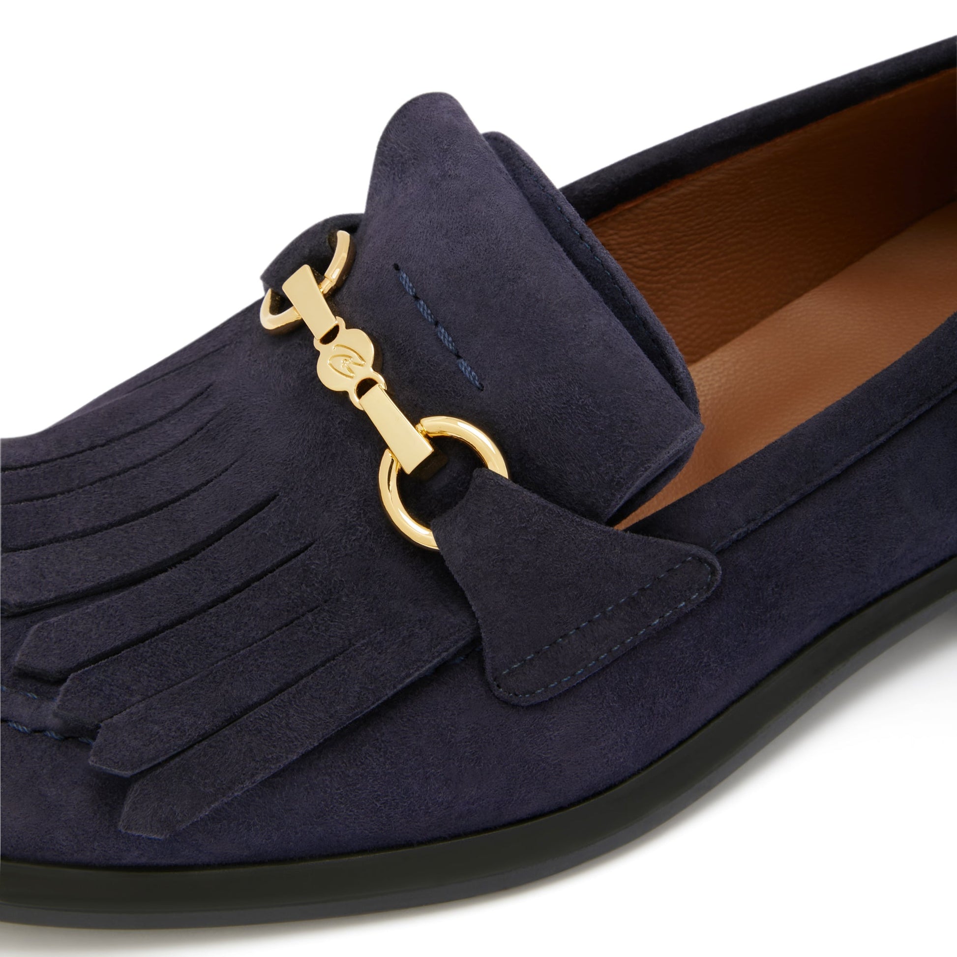 Vendôme Lave blue suede loafers -  - Isabel Bernard
