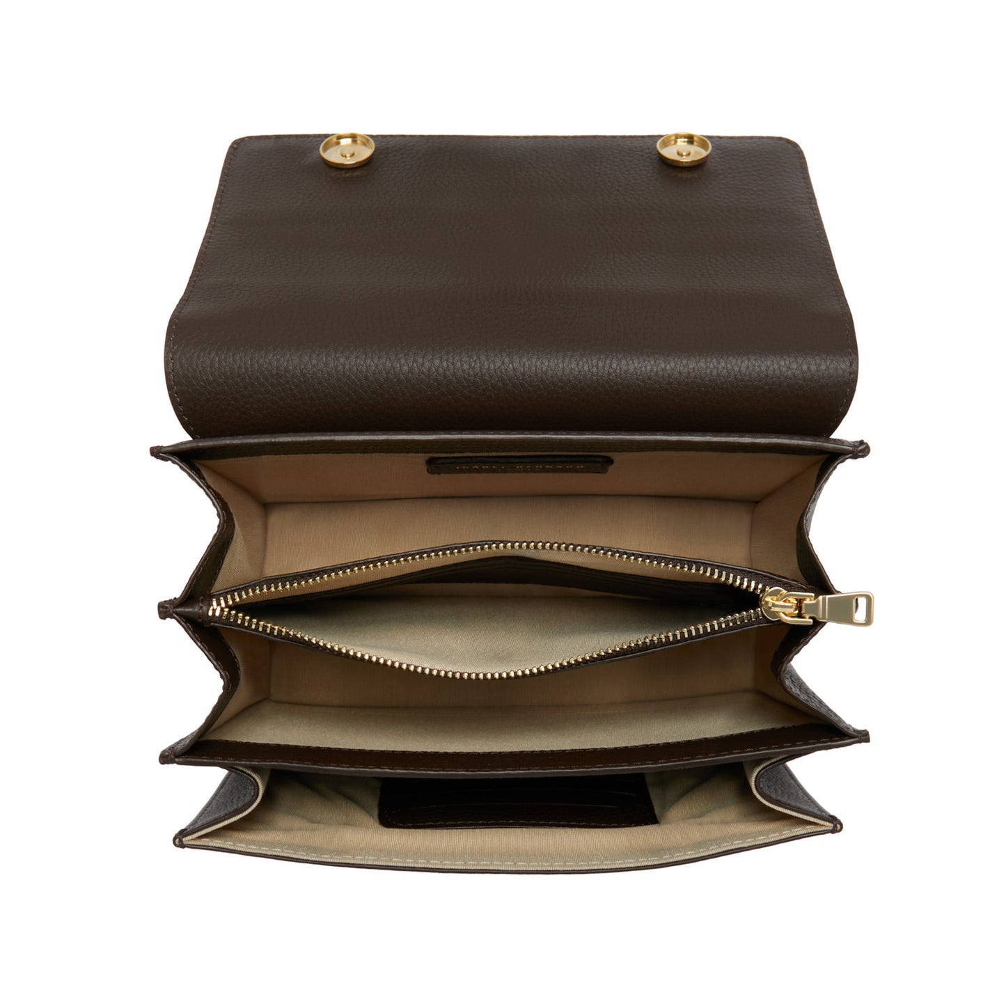 Femme Forte Valerie brown calfskin leather shoulder bag -  - Isabel Bernard