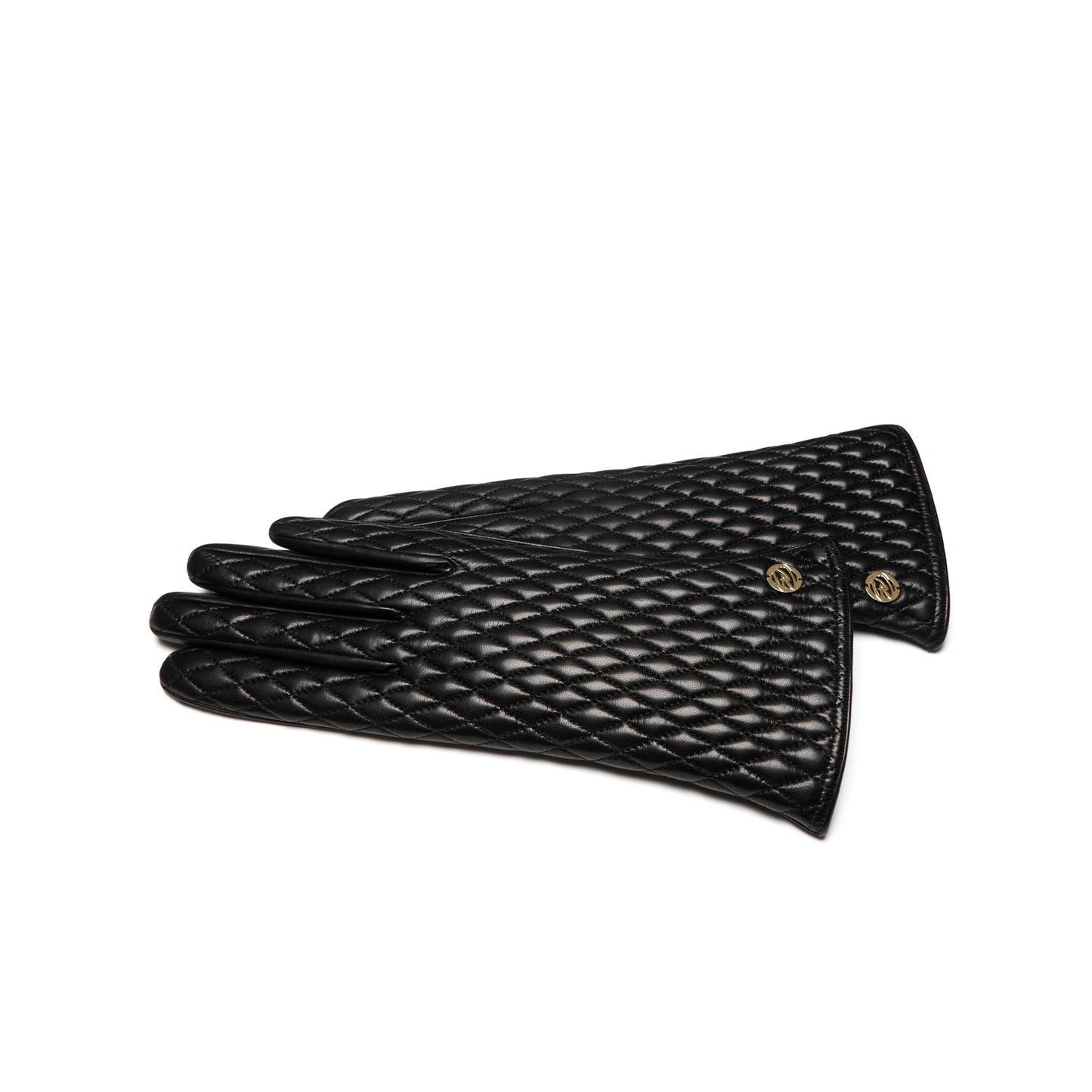 Honoré Rosette black goatskin leather gloves -  - Isabel Bernard