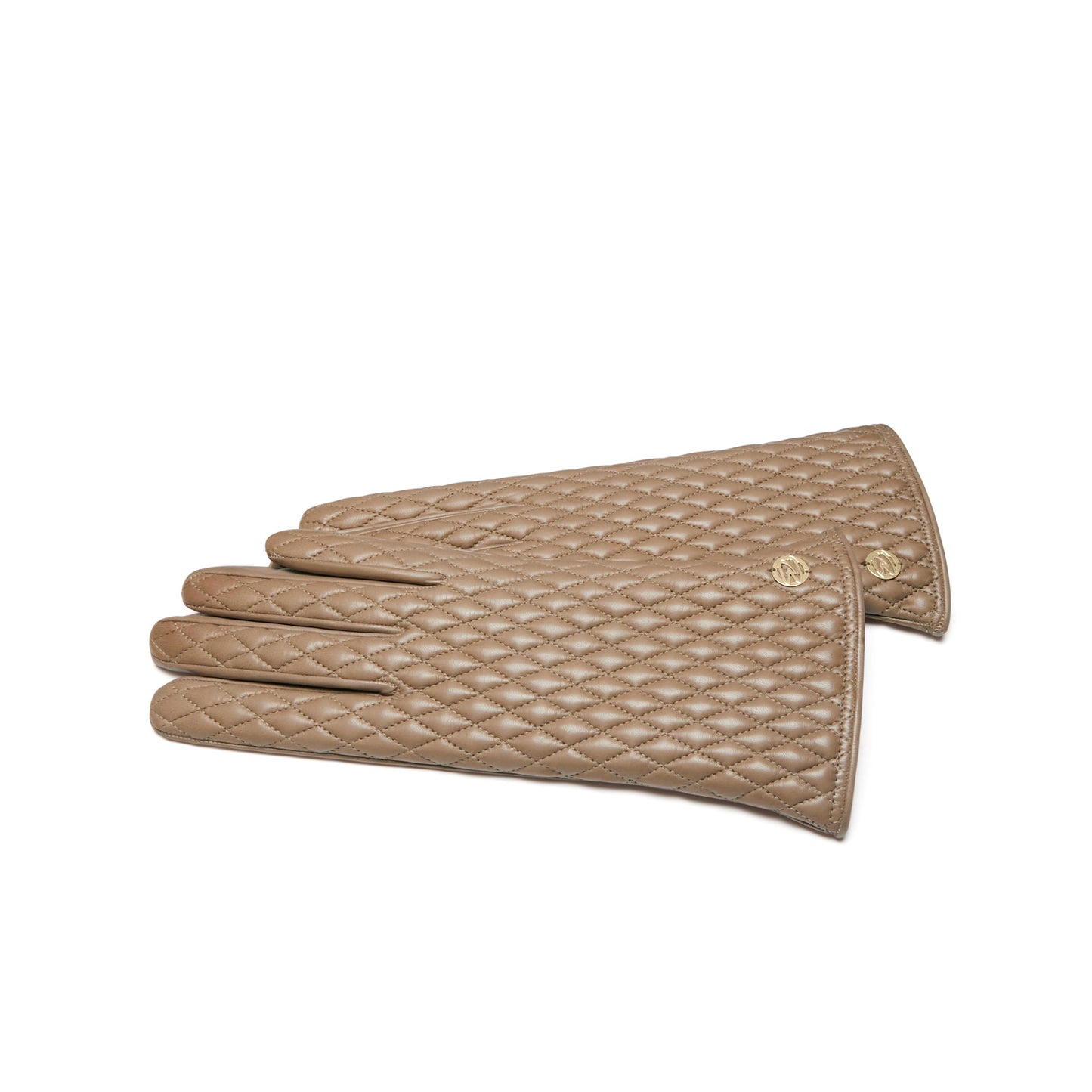 Honoré Rosette taupe goatskin leather gloves -  - Isabel Bernard