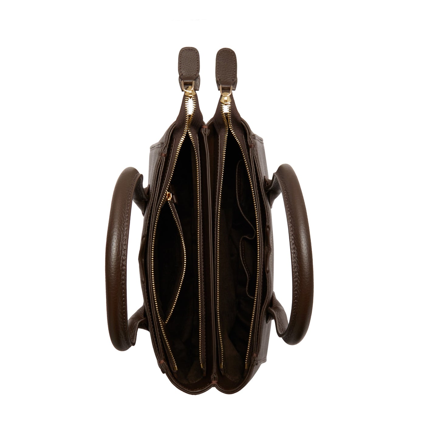 Honoré Cloe Midi brown calfskin leather handbag -  - Isabel Bernard
