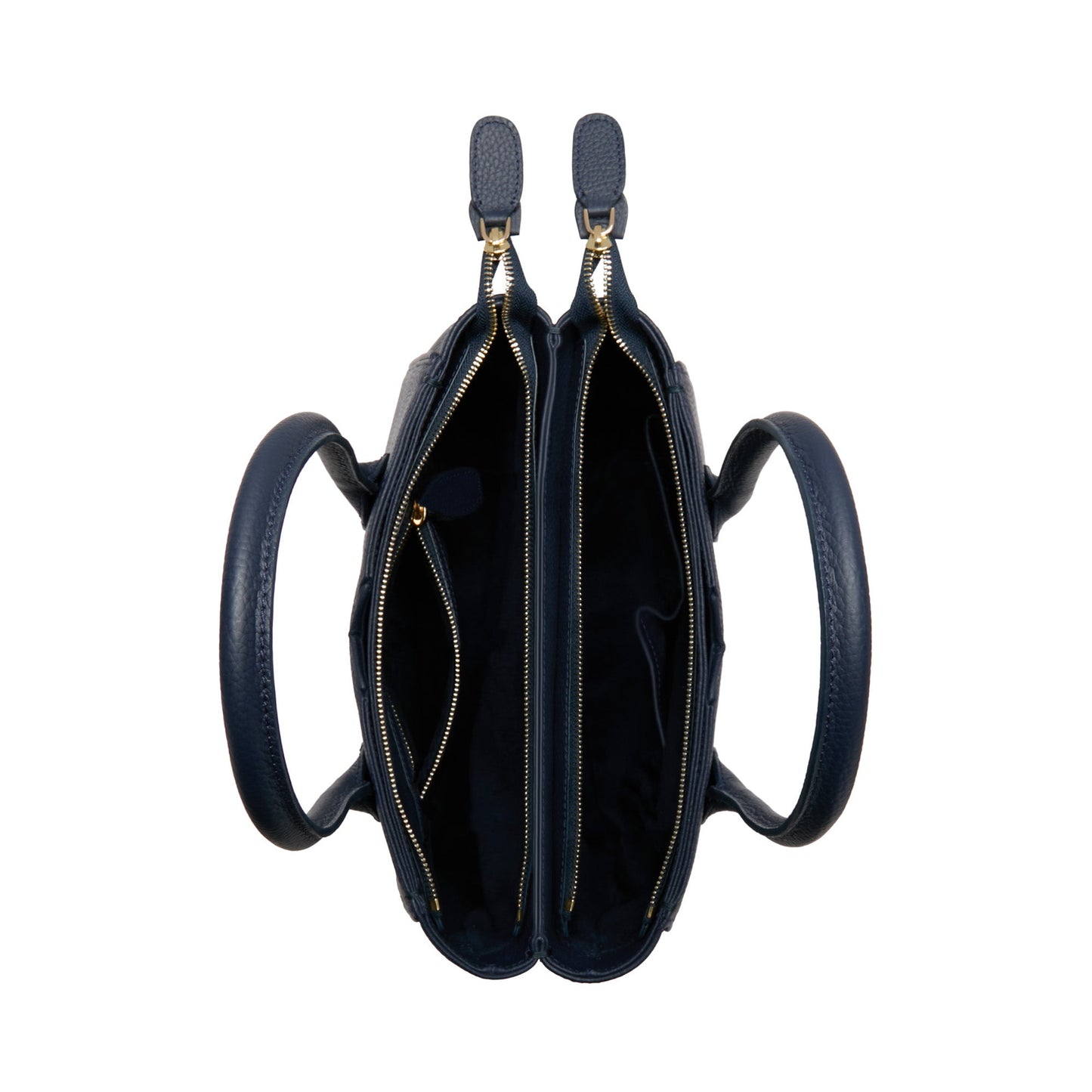 Honoré Cloe Midi blue calfskin leather handbag -  - Isabel Bernard