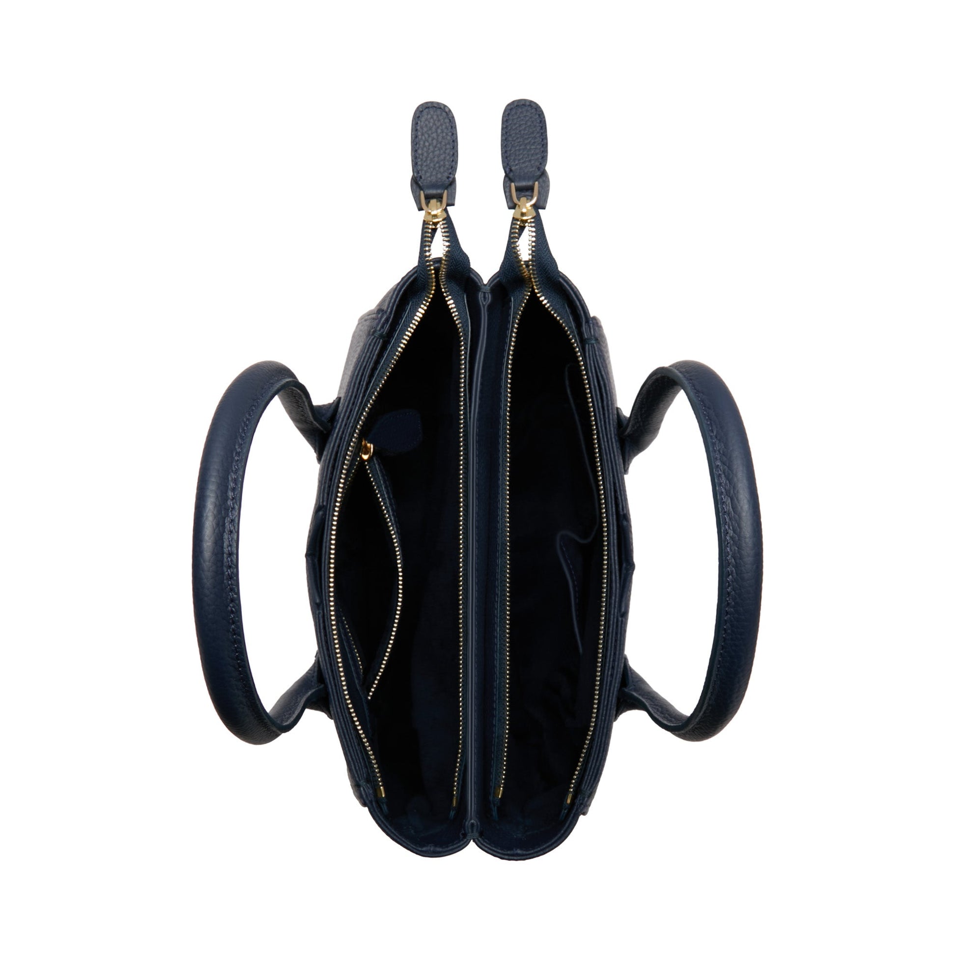 Honoré Cloe Midi blue calfskin leather handbag -  - Isabel Bernard