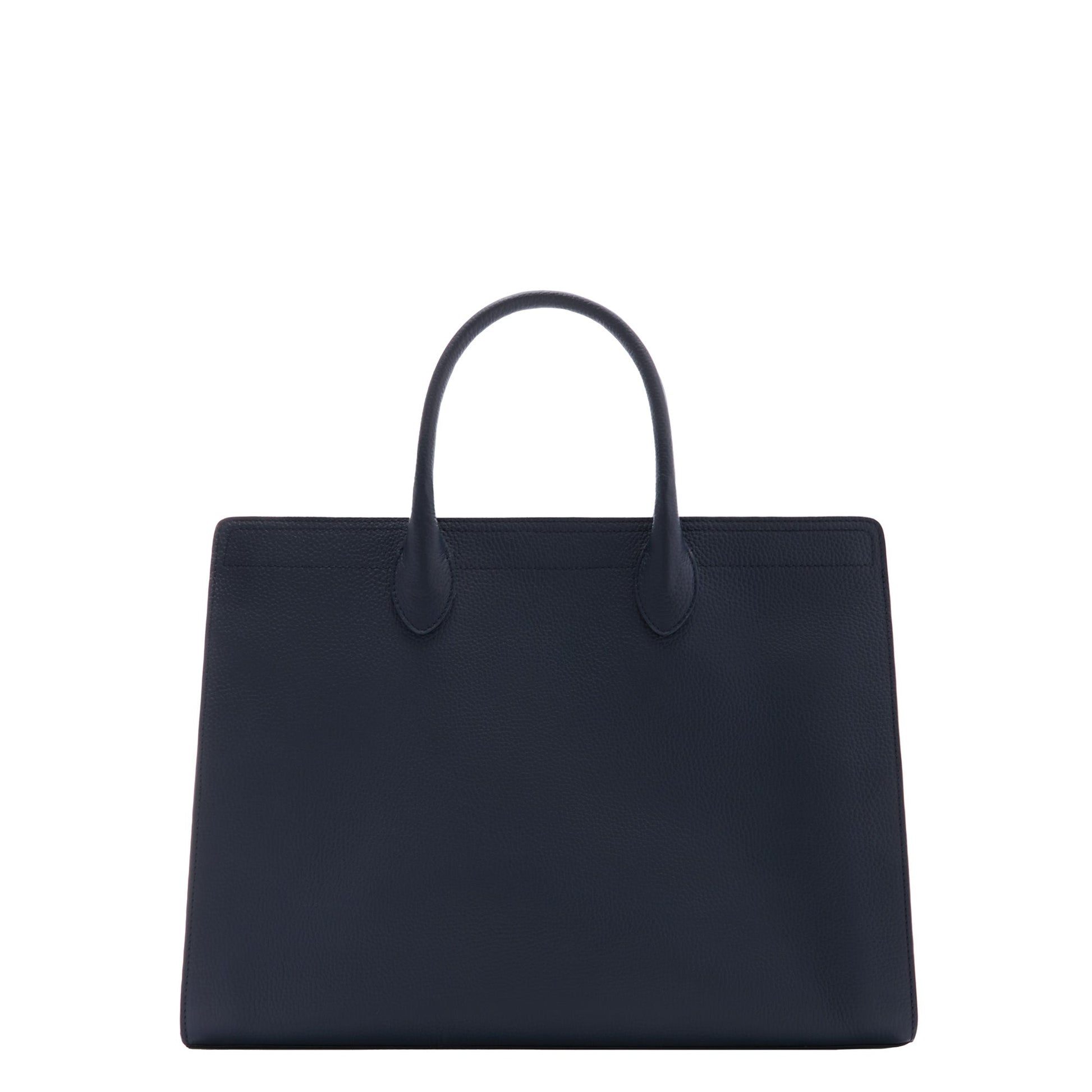 Honoré Nadine blue calfskin leather handbag with laptop compartment -  - Isabel Bernard