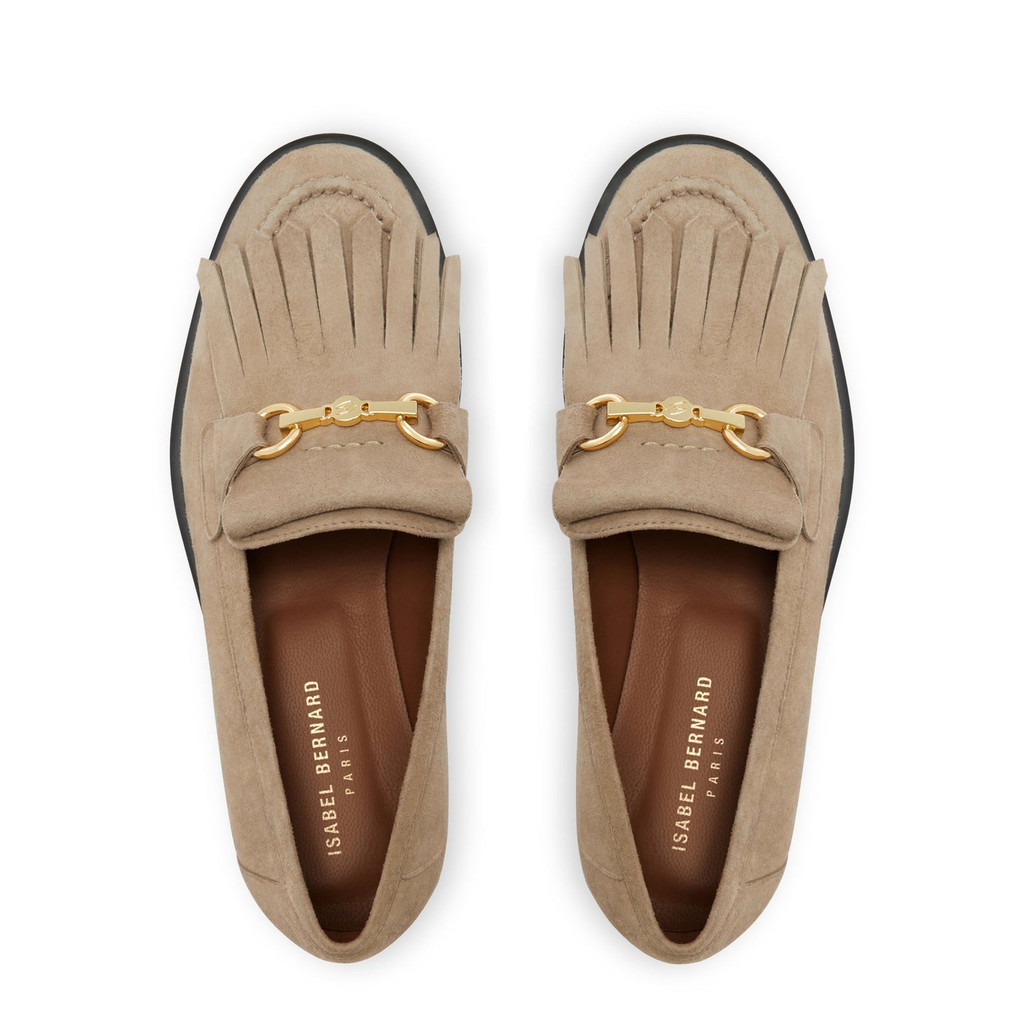 Vendôme Lave taupe suede loafers -  - Isabel Bernard