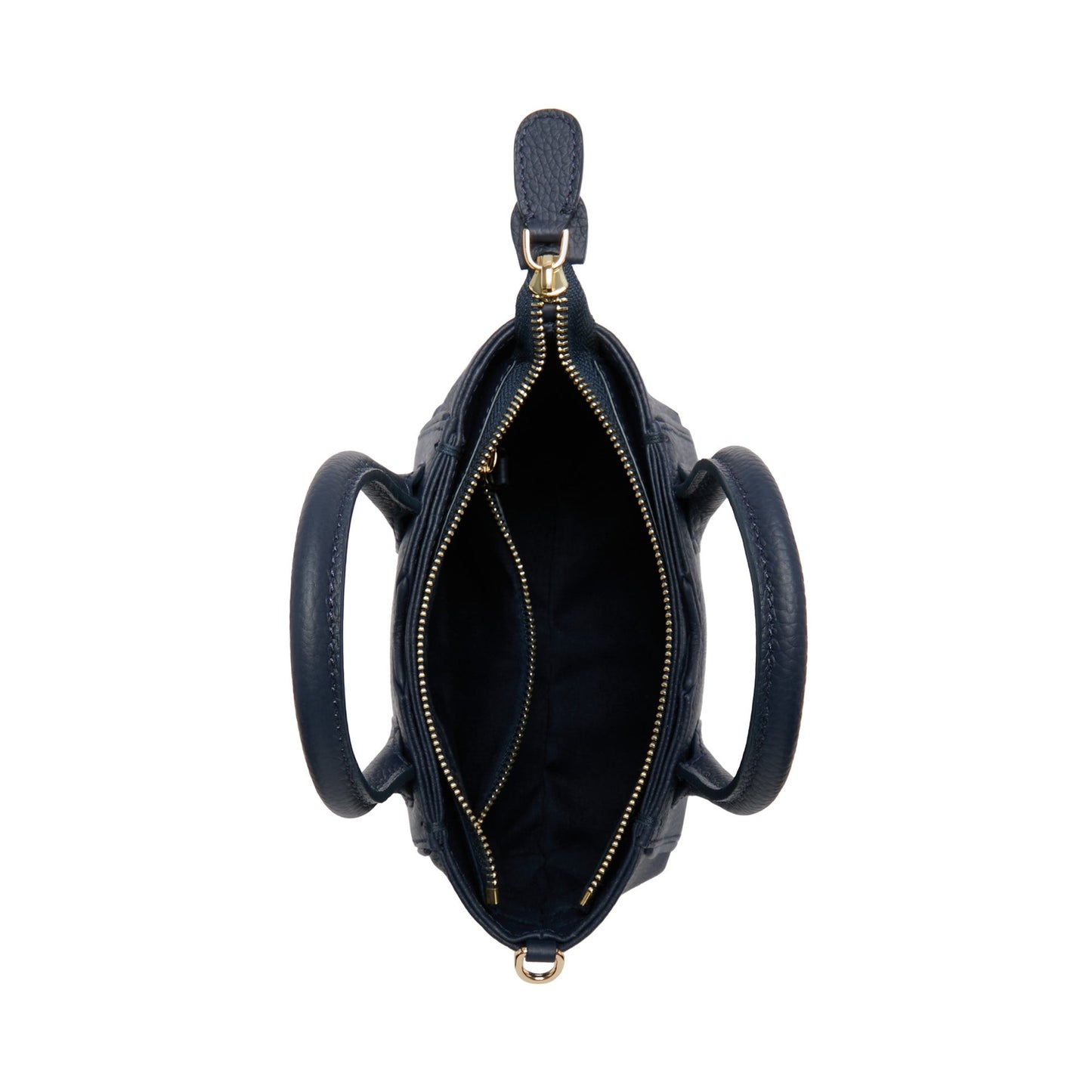 Honoré Cloe Mini blue calfskin leather handbag -  - Isabel Bernard