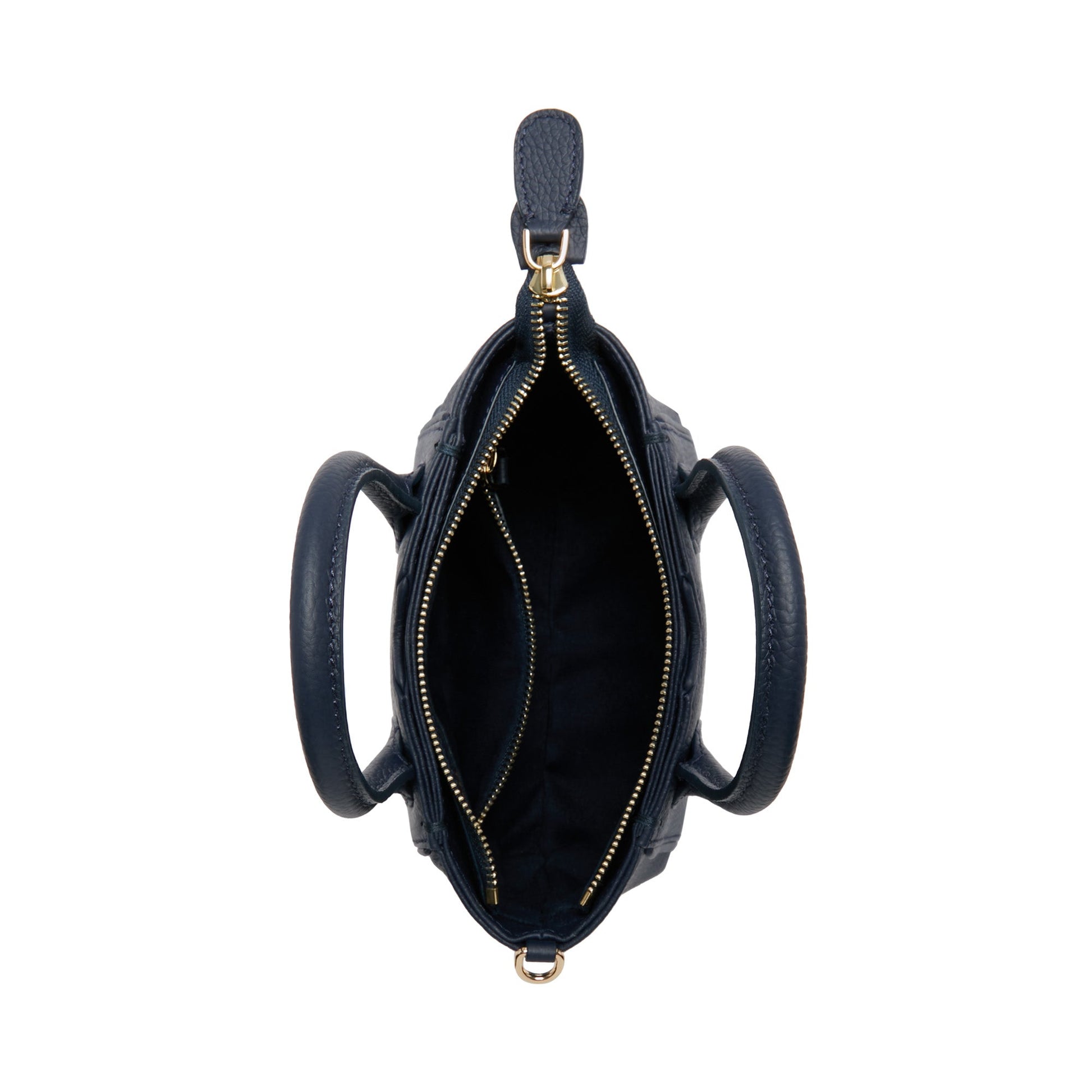 Honoré Cloe Mini blue calfskin leather handbag -  - Isabel Bernard