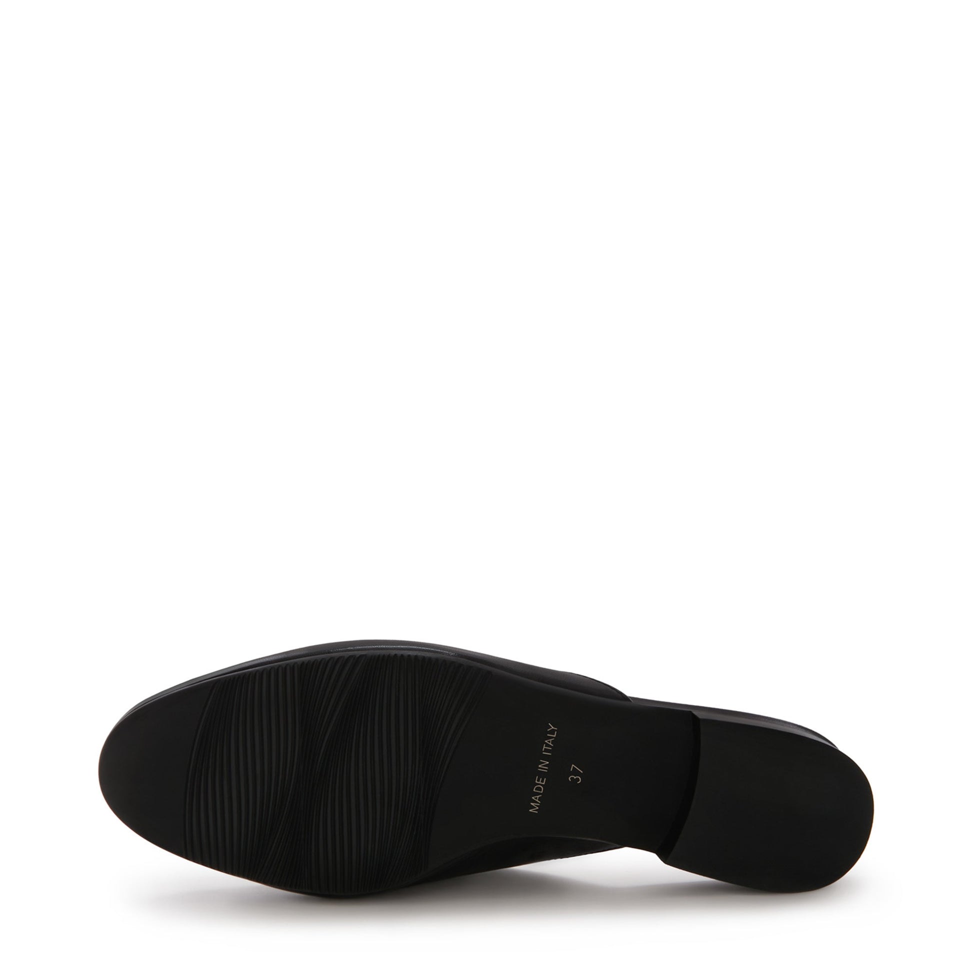 Vendôme Fleur black calfskin leather slipper loafers -  - Isabel Bernard
