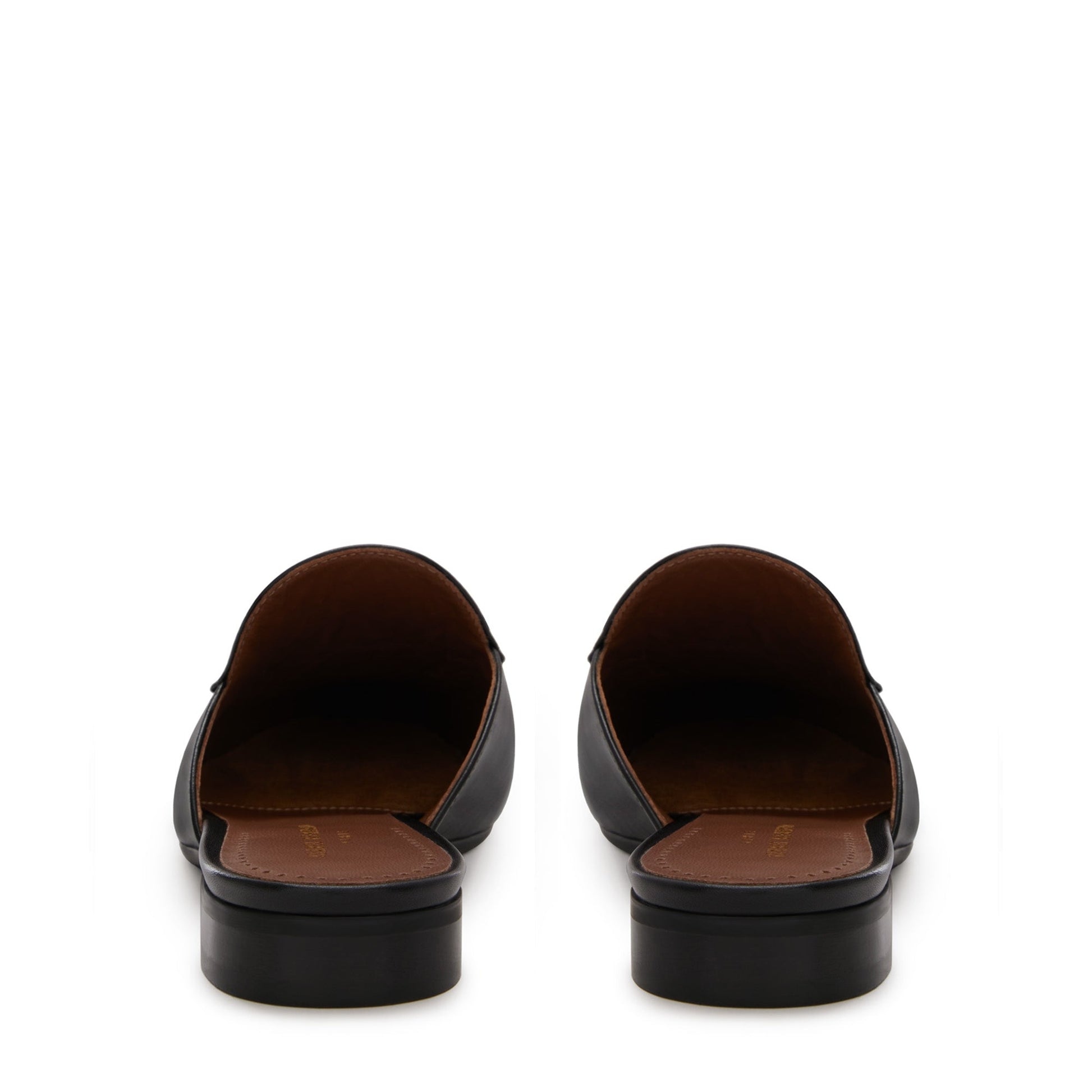 Vendôme Fleur black calfskin leather slipper loafers -  - Isabel Bernard