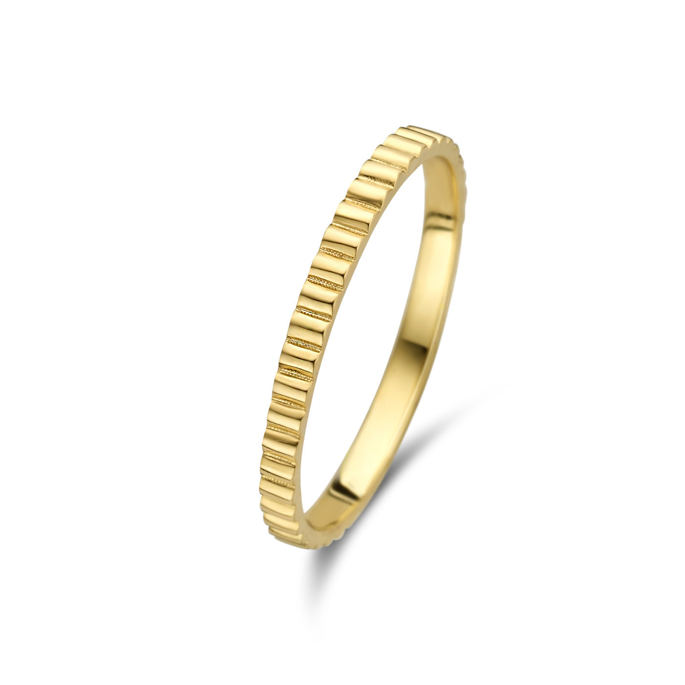 Rivoli L'Abbaye 14 karat gold ring ribbed -  - Isabel Bernard