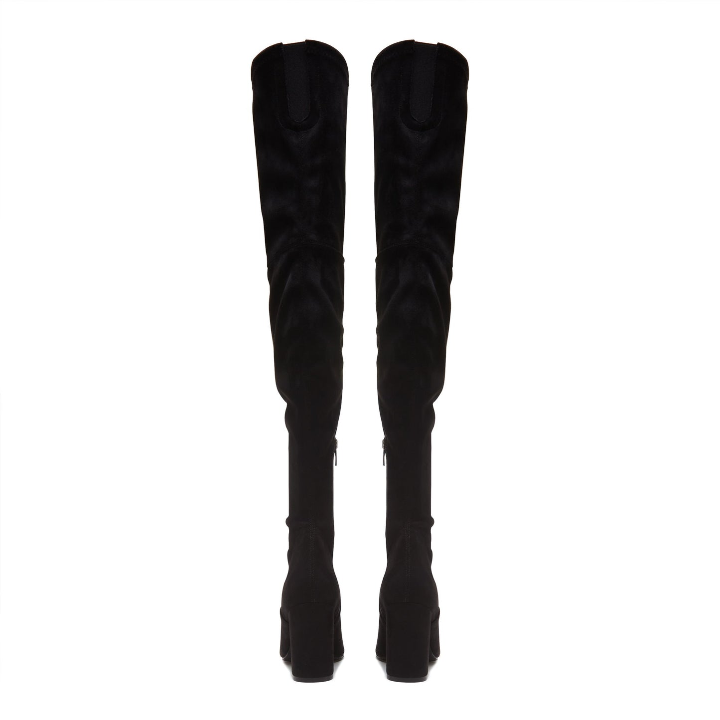 Vendôme Fem black nylon stretch suede heels -  - Isabel Bernard