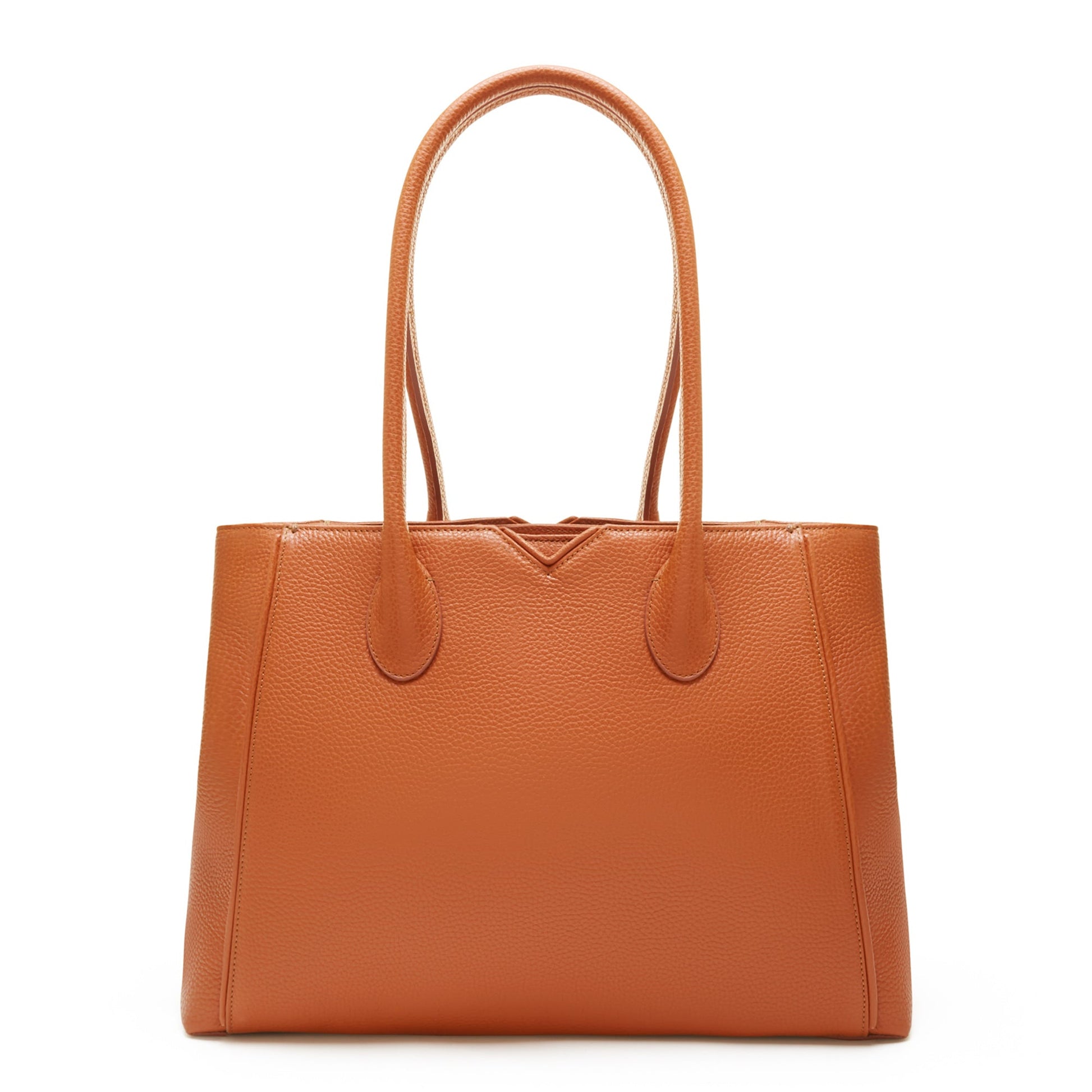 Honoré Cloe cognac calfskin leather handbag -  - Isabel Bernard