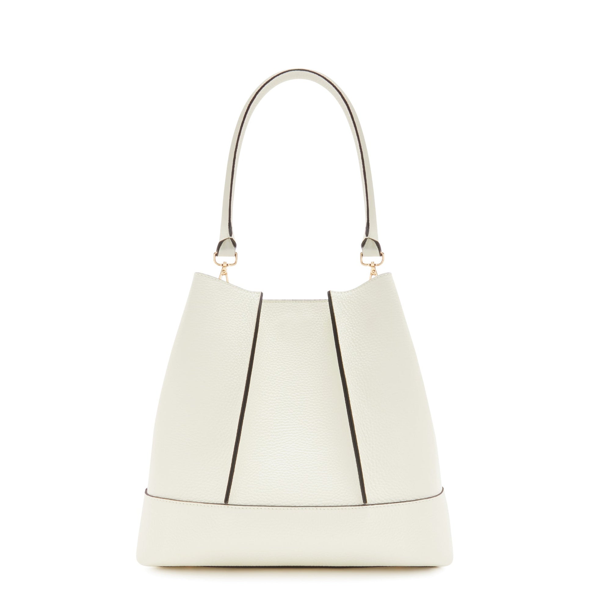 Femme Forte Macie cream calfskin leather shoulder bag -  - Isabel Bernard