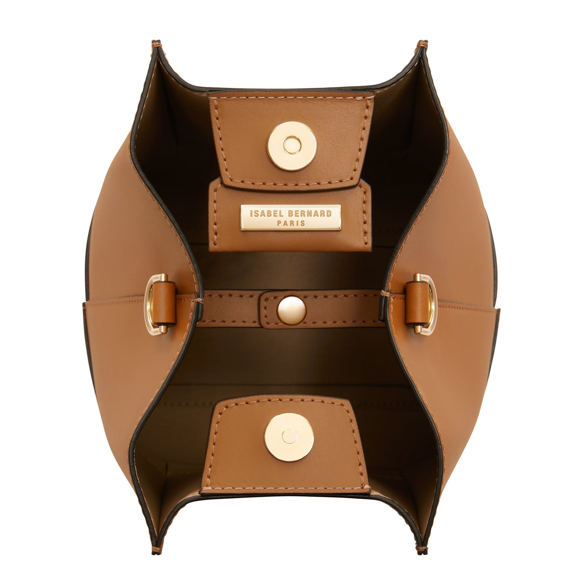 Femme Forte Minette camel calfskin leather handbag -  - Isabel Bernard