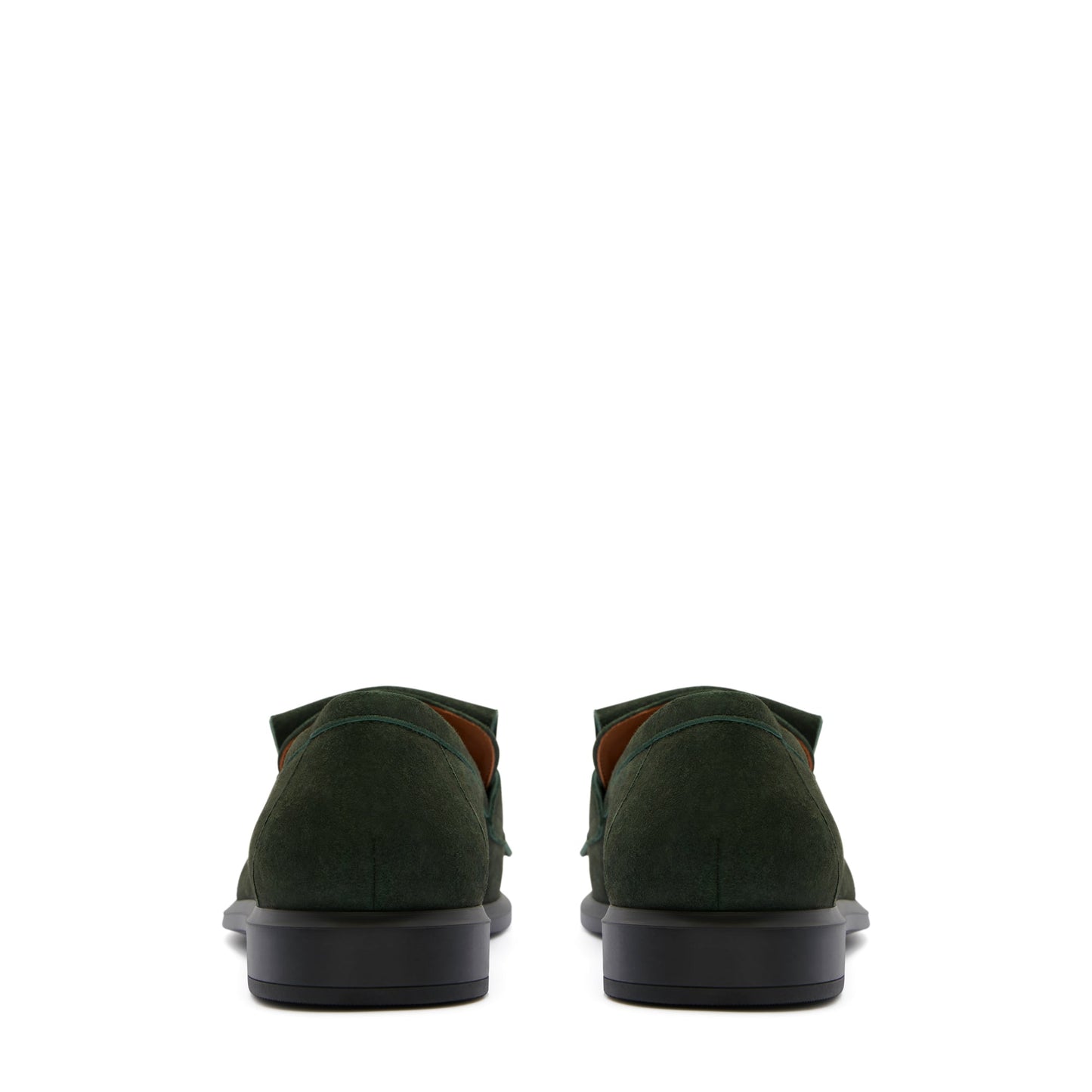 Vendôme Lave dark green suede loafers -  - Isabel Bernard