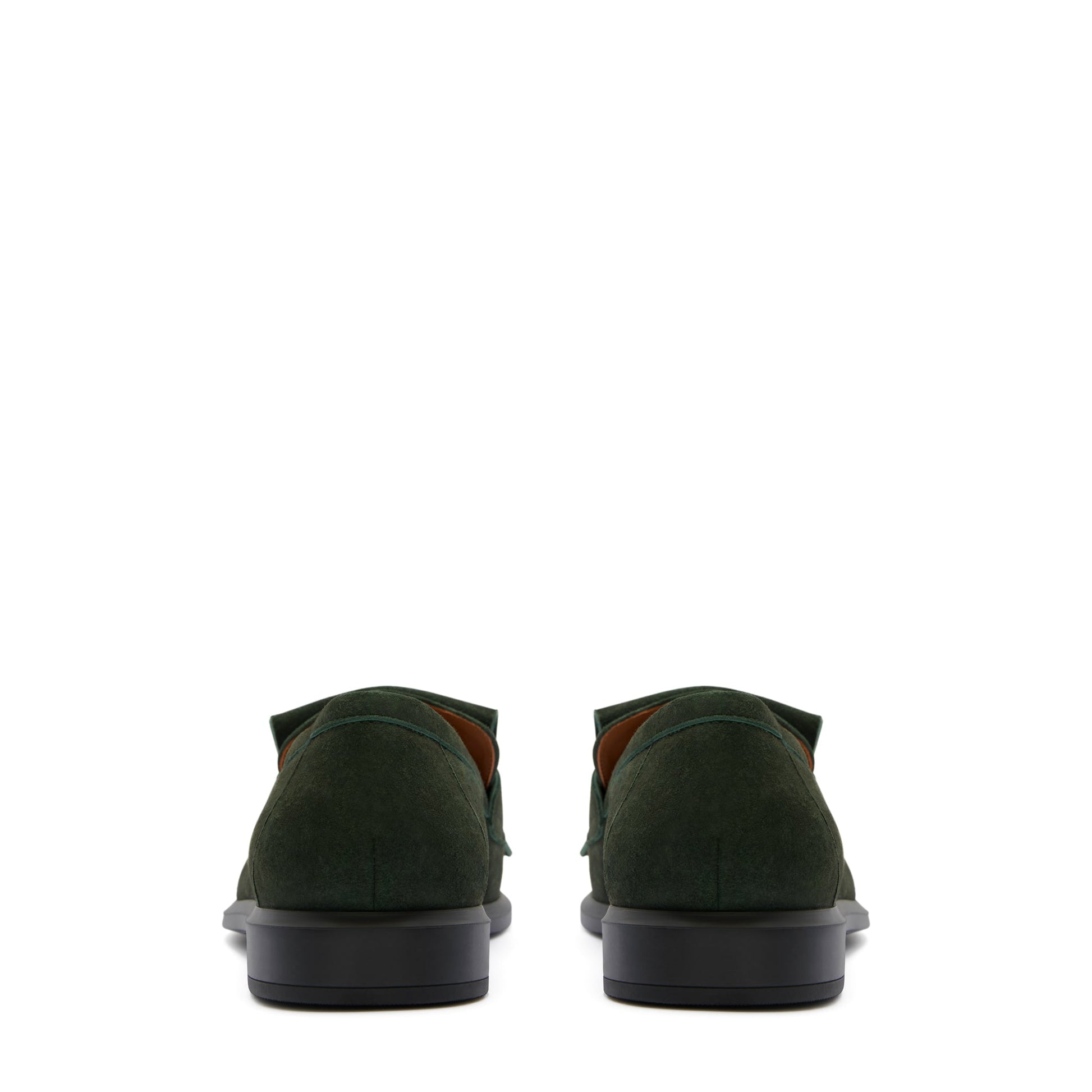 Vendôme Lave dark green suede loafers -  - Isabel Bernard