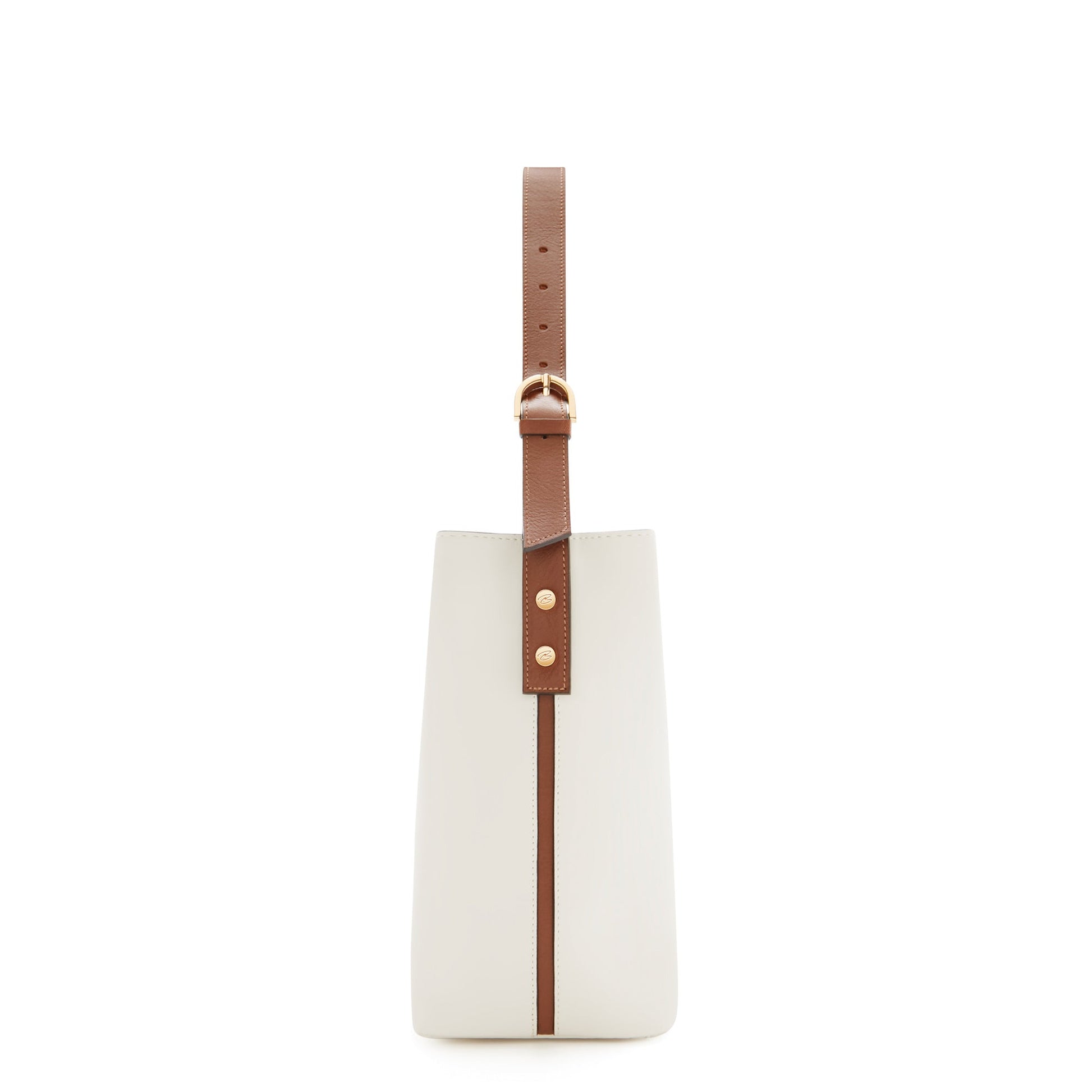 Honoré Adriane Midi white leather shoulder bag calfskin leather -  - Isabel Bernard