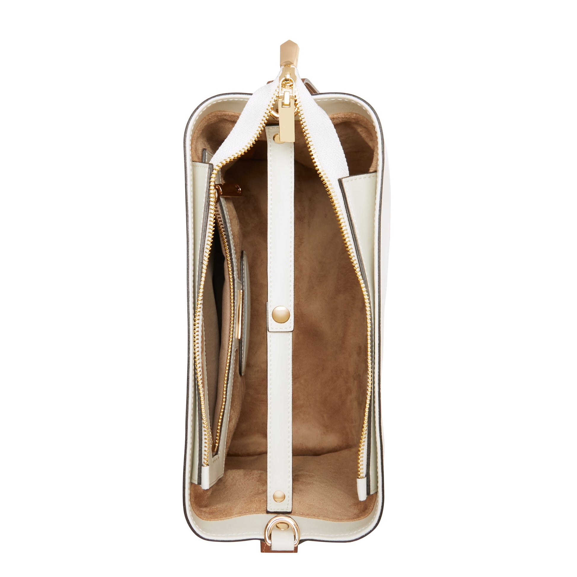 Honoré Adriane Midi white leather shoulder bag calfskin leather -  - Isabel Bernard