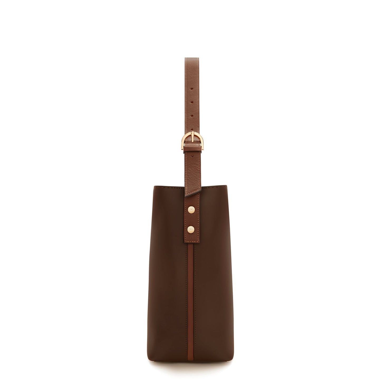 Honoré Adriane Midi brown leather shoulder bag calfskin leather -  - Isabel Bernard