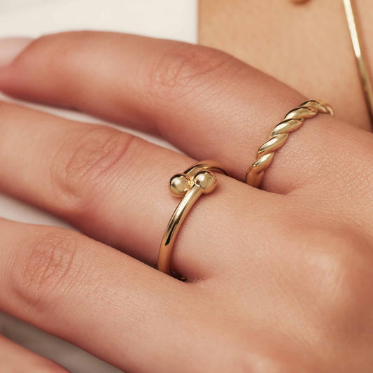 Monceau Mirell 14 karat gold ring - - Isabel Bernard
