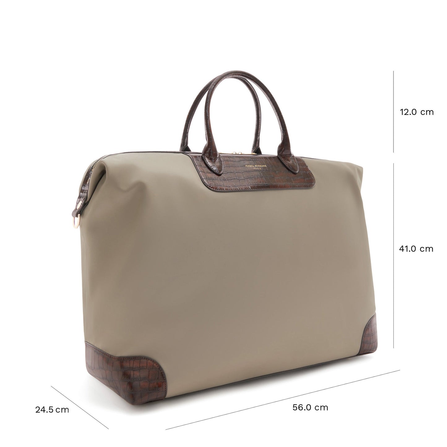 Du Louvre Clarice taupe weekend bag medium -  - Isabel Bernard