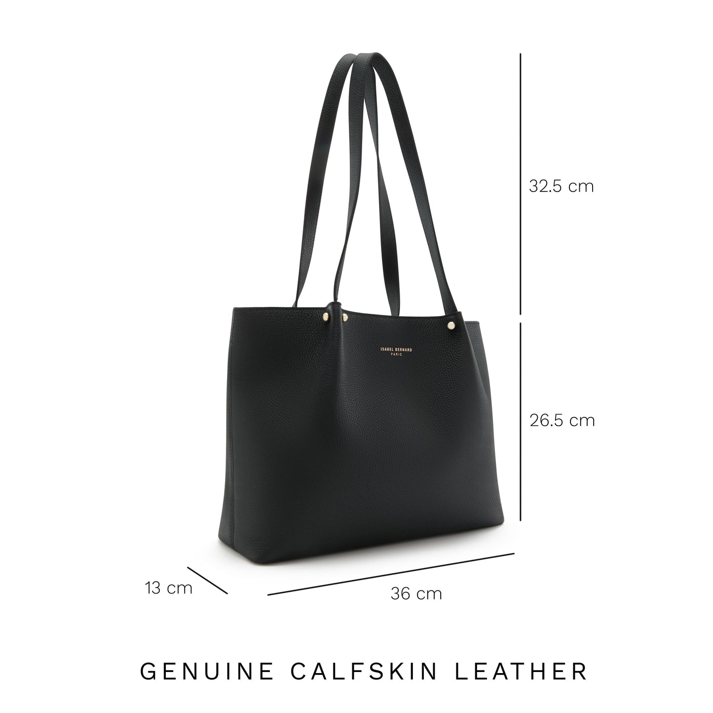 Honoré Nata black leather shopper calfskin leather -  - Isabel Bernard