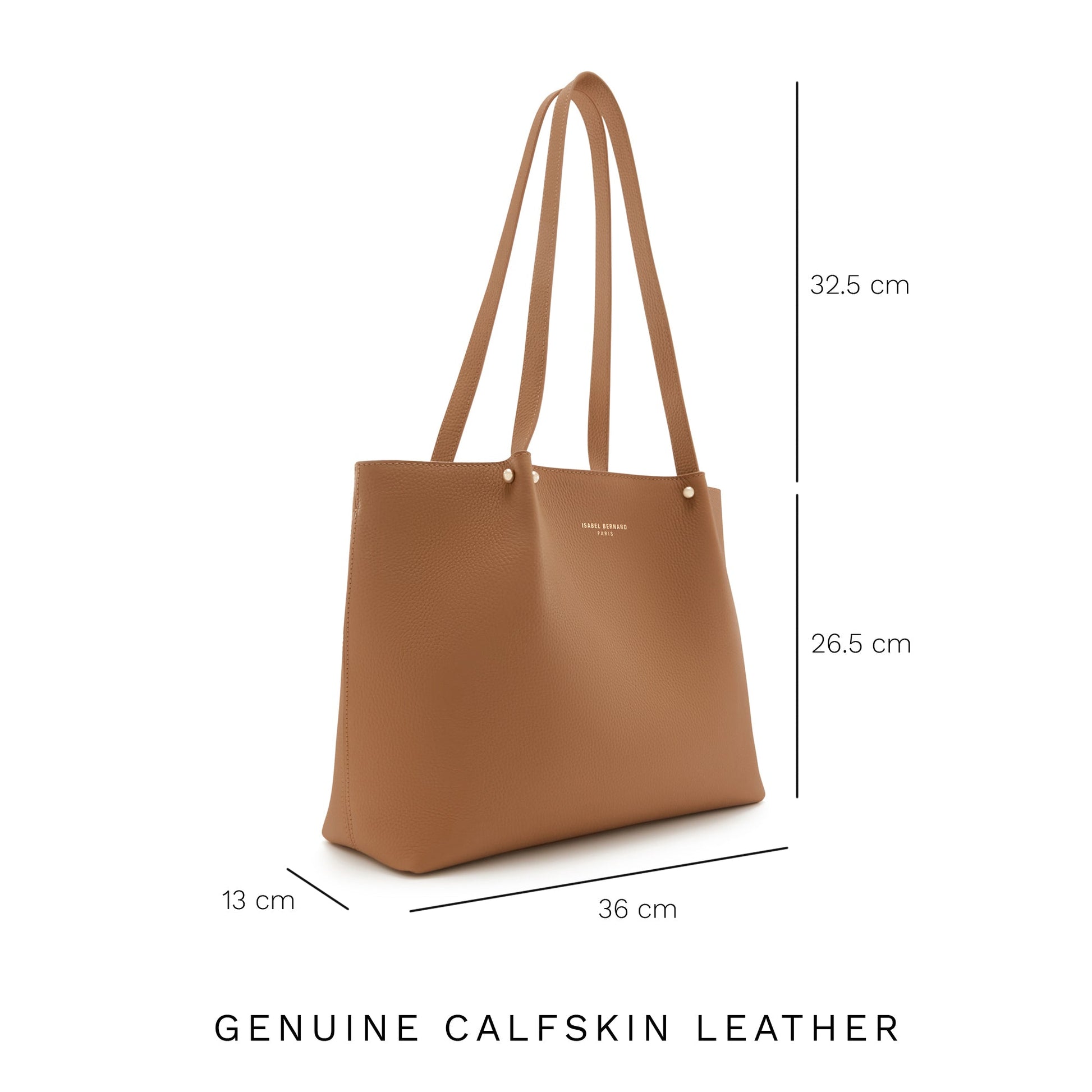 Honoré Nata camel leather shopper calfskin leather -  - Isabel Bernard