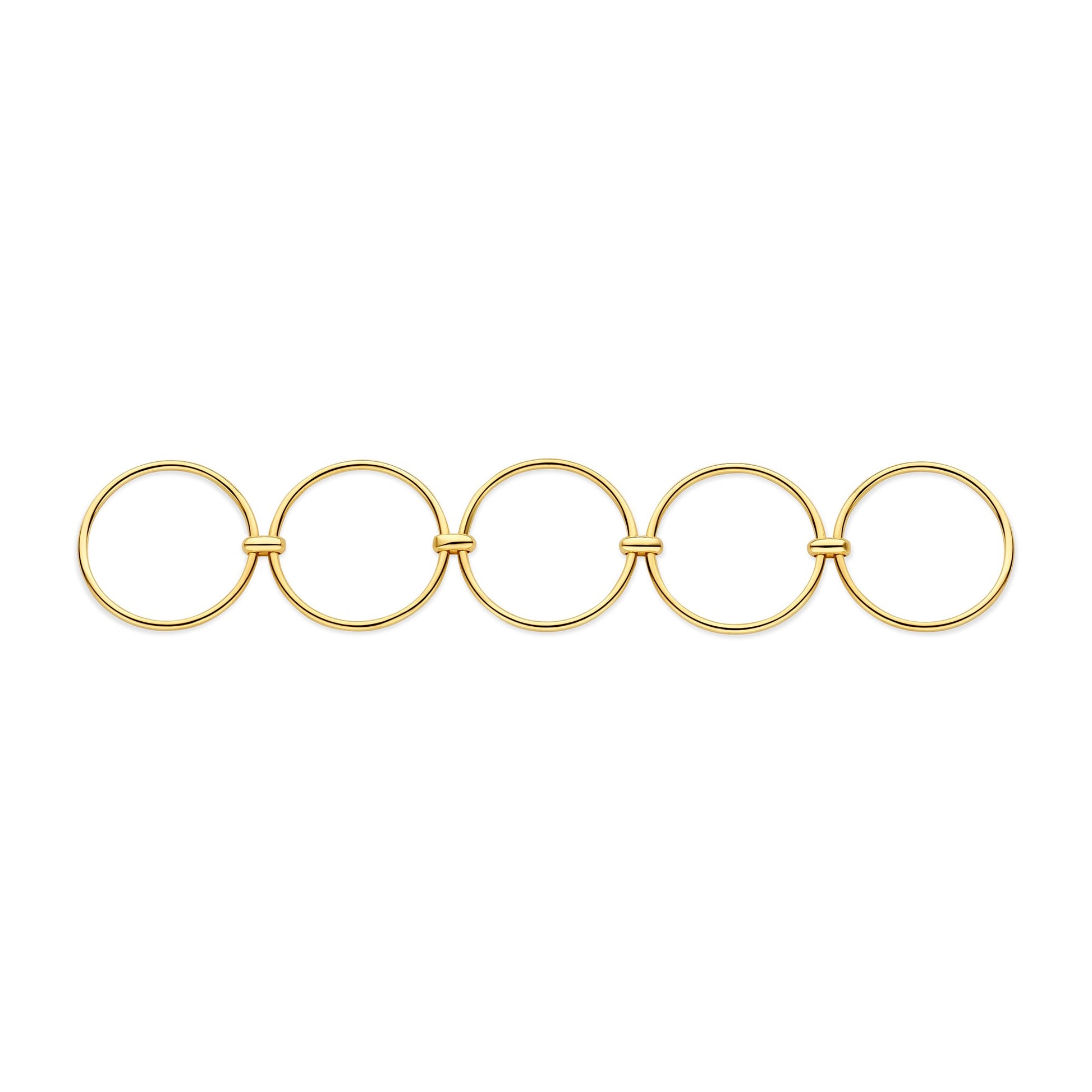 Cour d'Honneur Adora 14 karat golden 5-piece multi ring - - Isabel Bernard