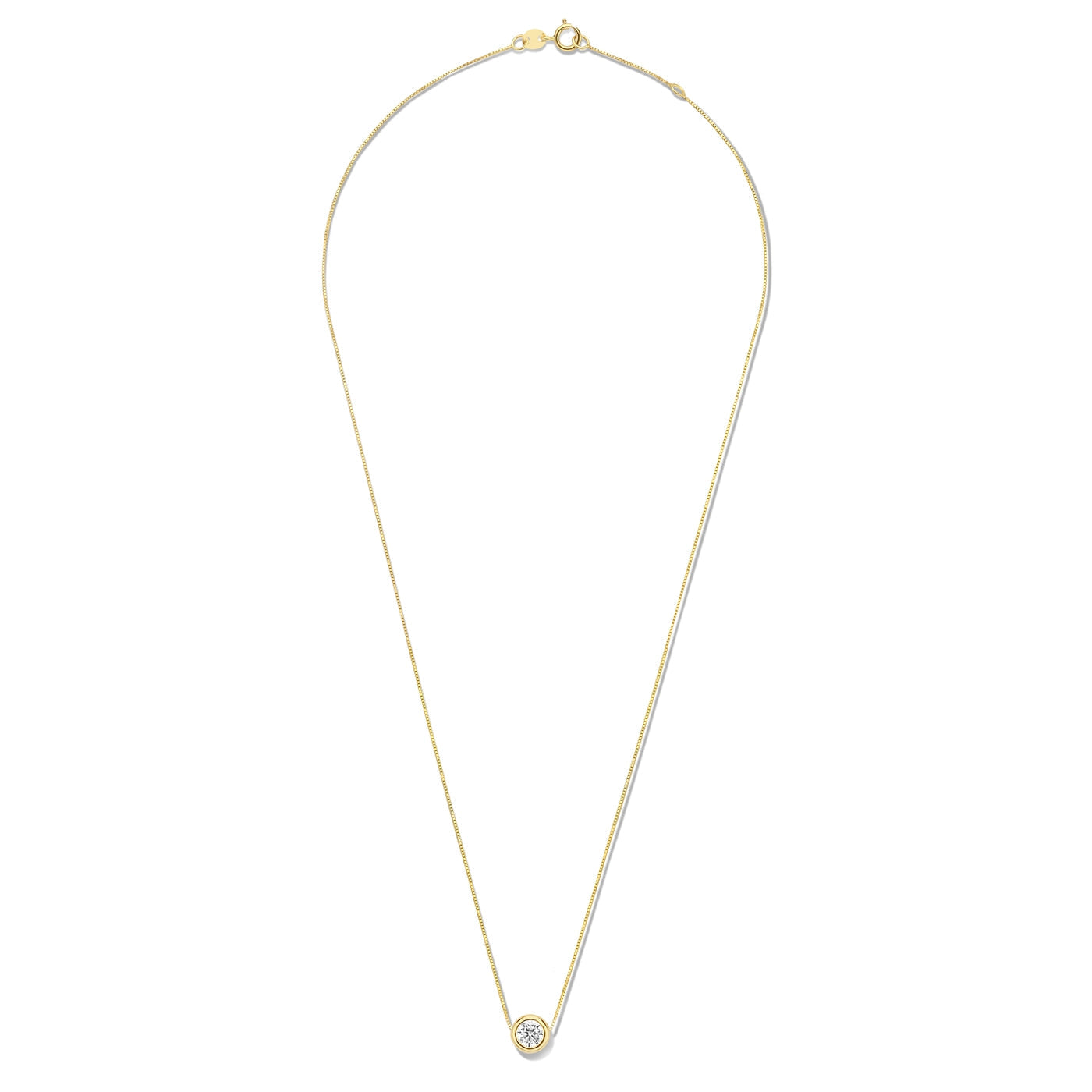 Rivoli Aélys 14 karat gold necklace with zirconia stone -  - Isabel Bernard