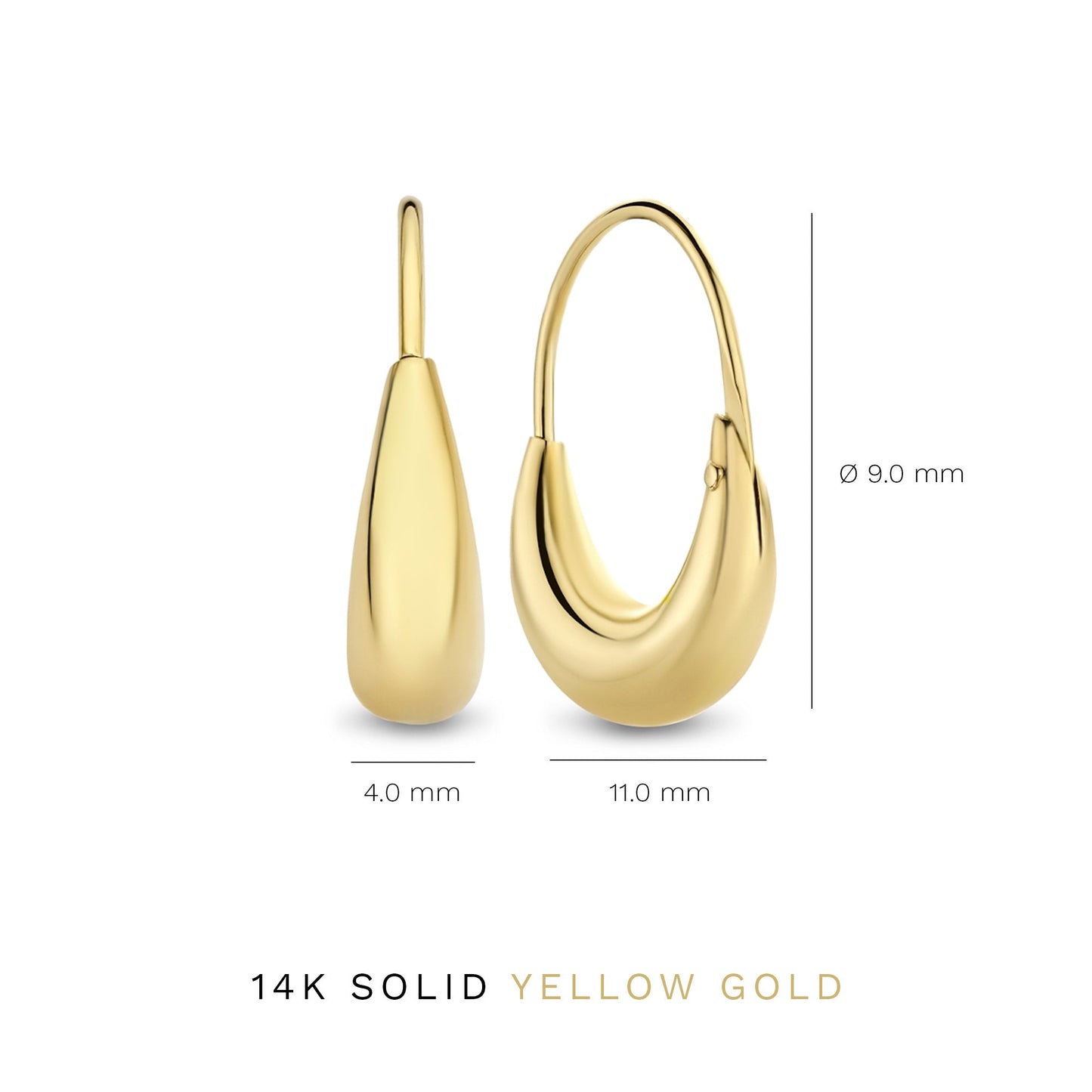 Rivoli Maryn 14 karat gold hoop earrings -  - Isabel Bernard