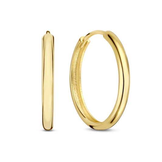 Rivoli Morgane 14 karat gold hoop earrings (15.5 mm) - - Isabel Bernard
