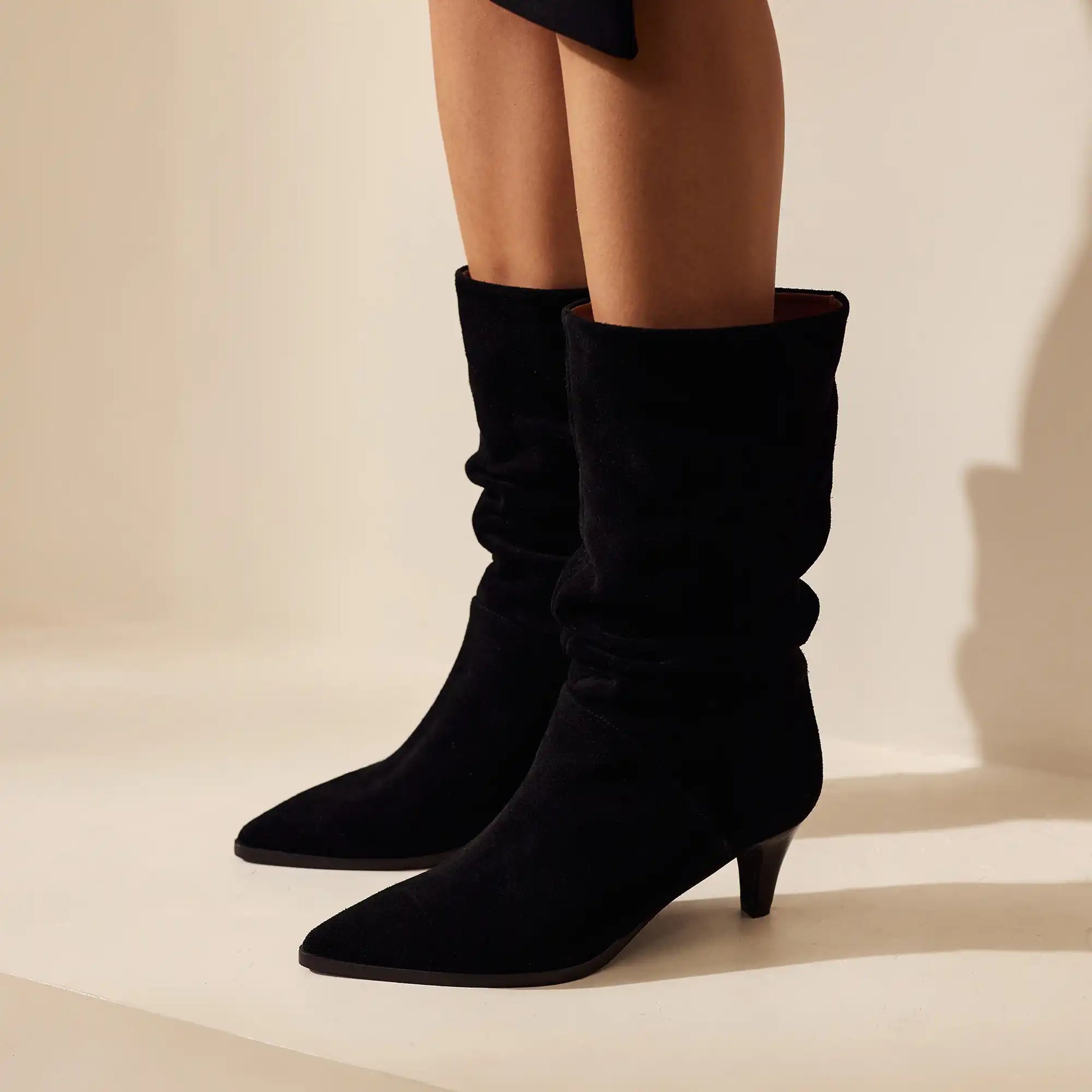 Vendôme Margot black suede boots -  - Isabel Bernard