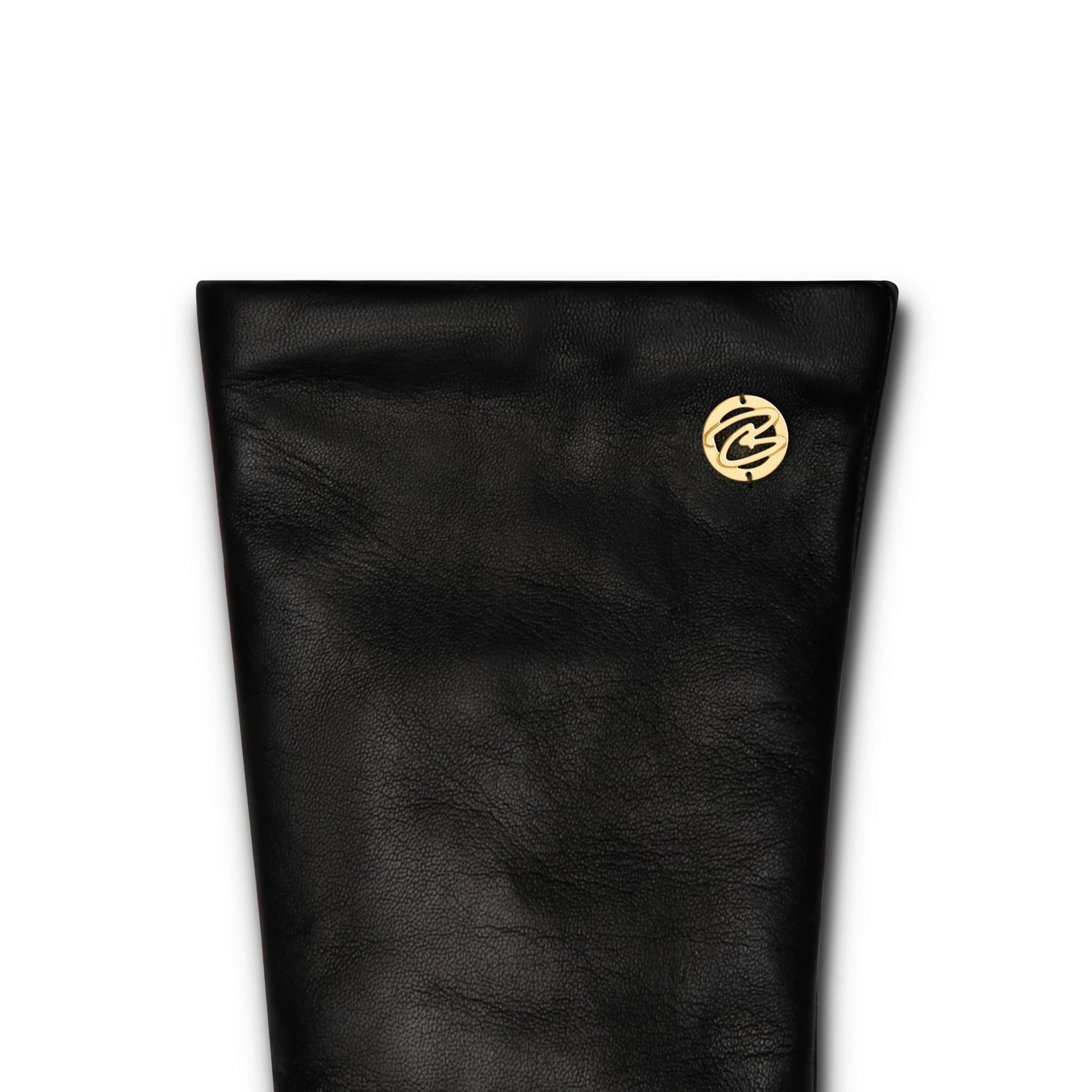 Honoré Eleanor black goatskin leather gloves -  - Isabel Bernard