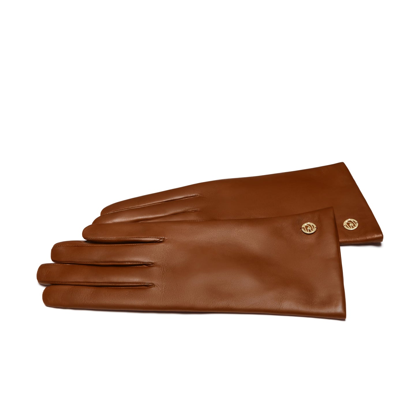 Honoré Eleanor cognac goatskin leather gloves -  - Isabel Bernard