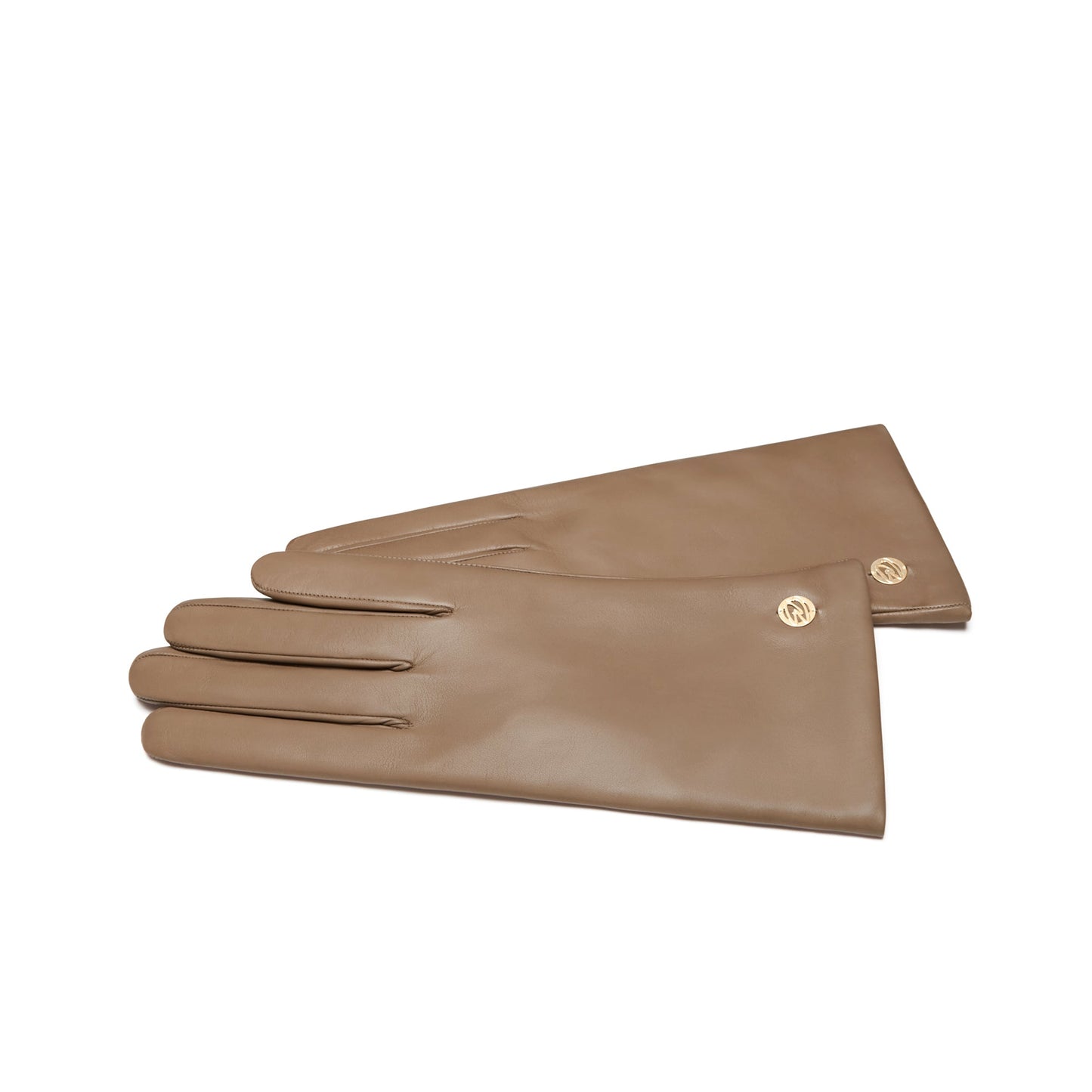 Honoré Eleanor taupe goatskin leather gloves -  - Isabel Bernard