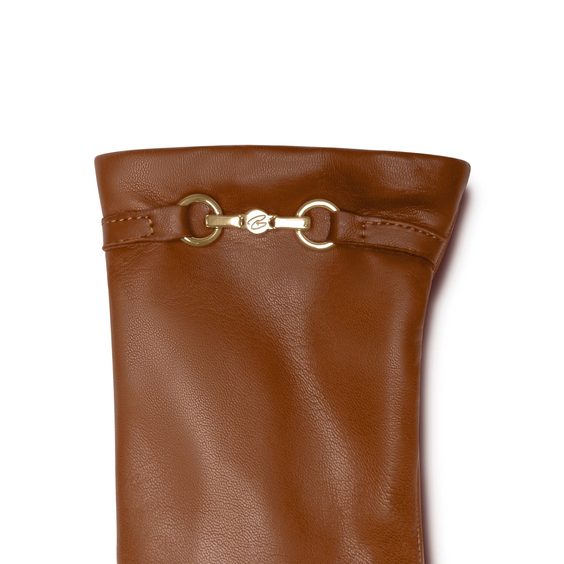 Honoré Marcelia cognac goatskin leather gloves -  - Isabel Bernard