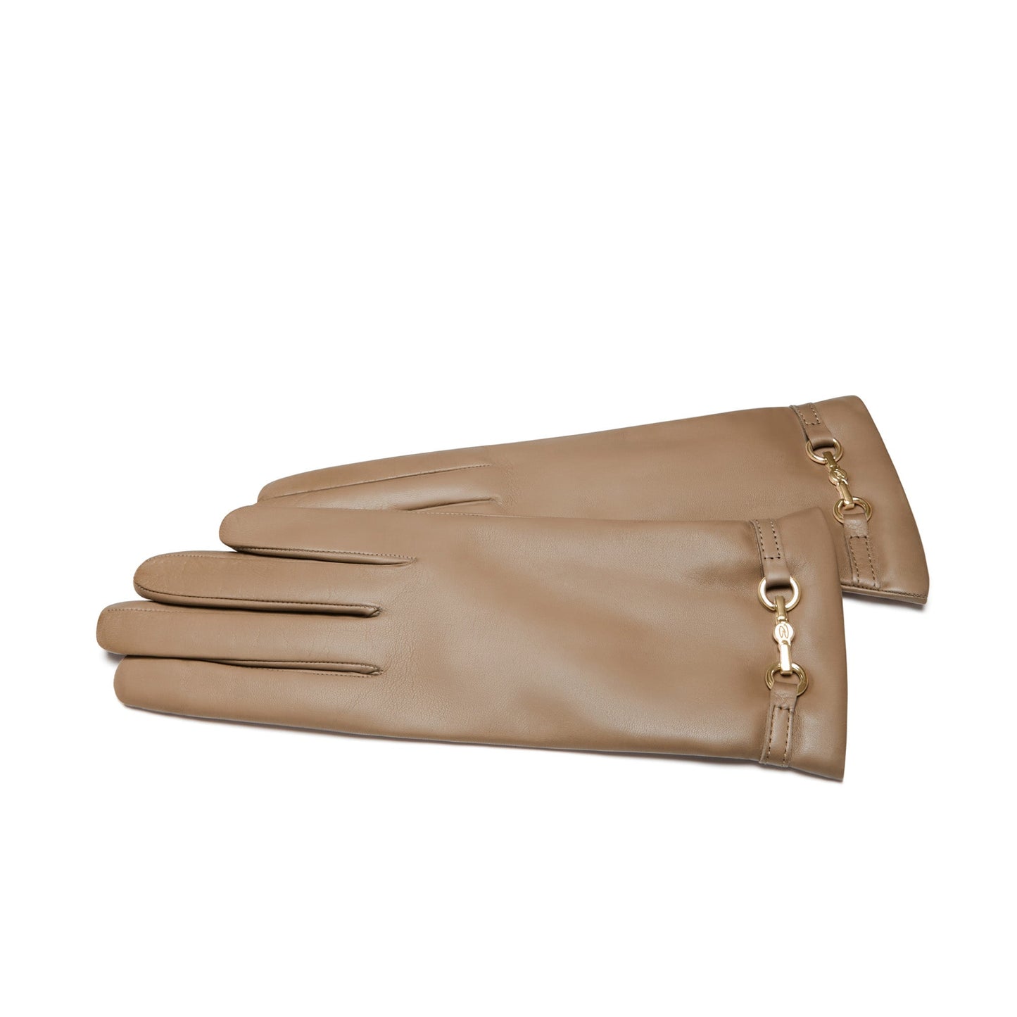 Honoré Marcelia taupe goatskin leather gloves -  - Isabel Bernard