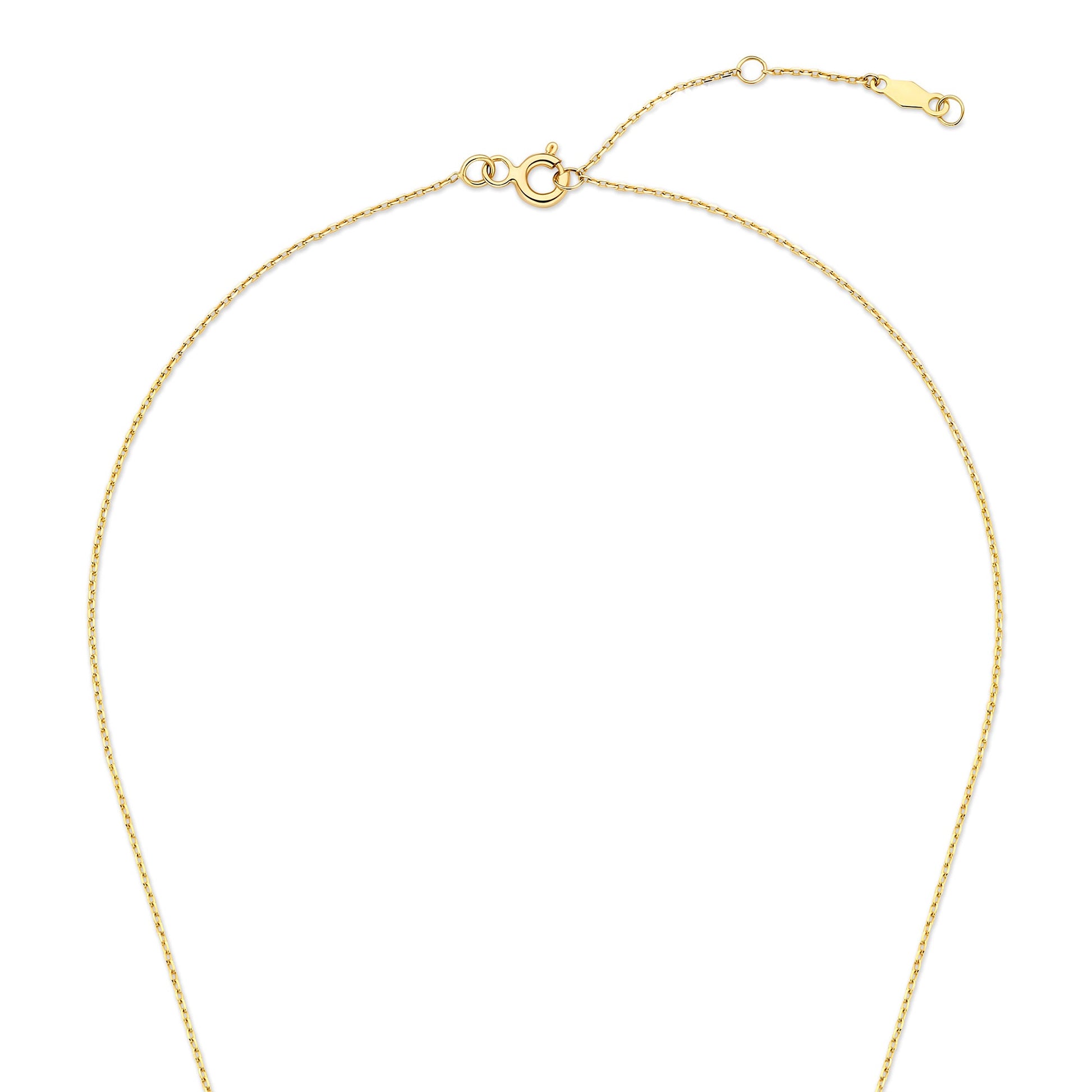 De la Paix Léna 14 karat gold necklace with diamond 0.02 carat - - Isabel Bernard