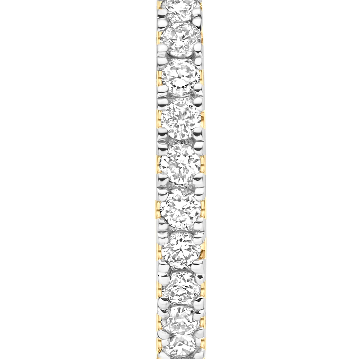 De la Paix Madeline 14 karat gold hoop earrings with diamond 0.11 carat - - Isabel Bernard