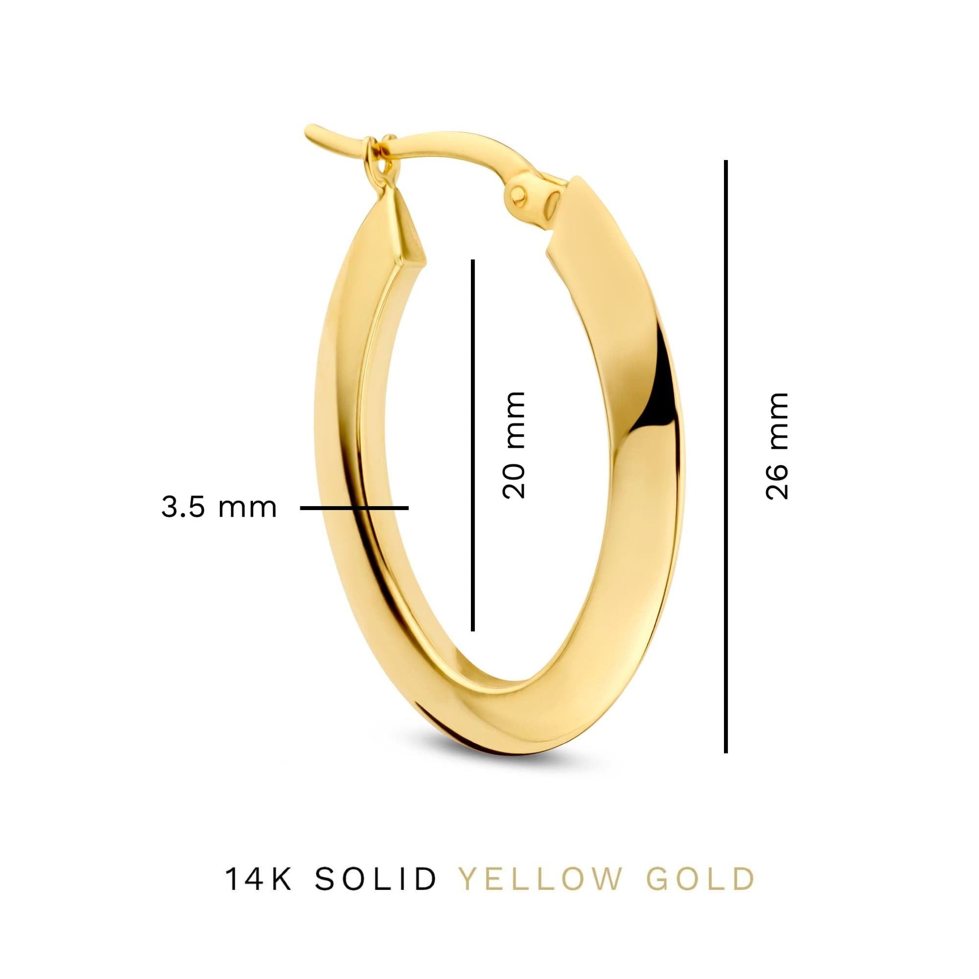 Rivoli Lila 14 karat gold hoop earrings -  - Isabel Bernard
