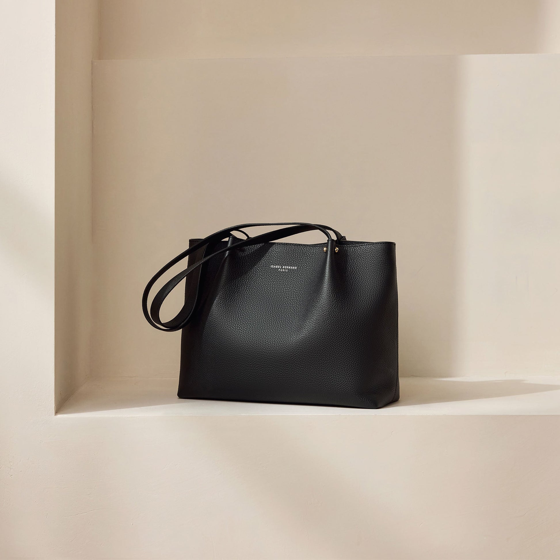Honoré Nata black leather shopper calfskin leather -  - Isabel Bernard