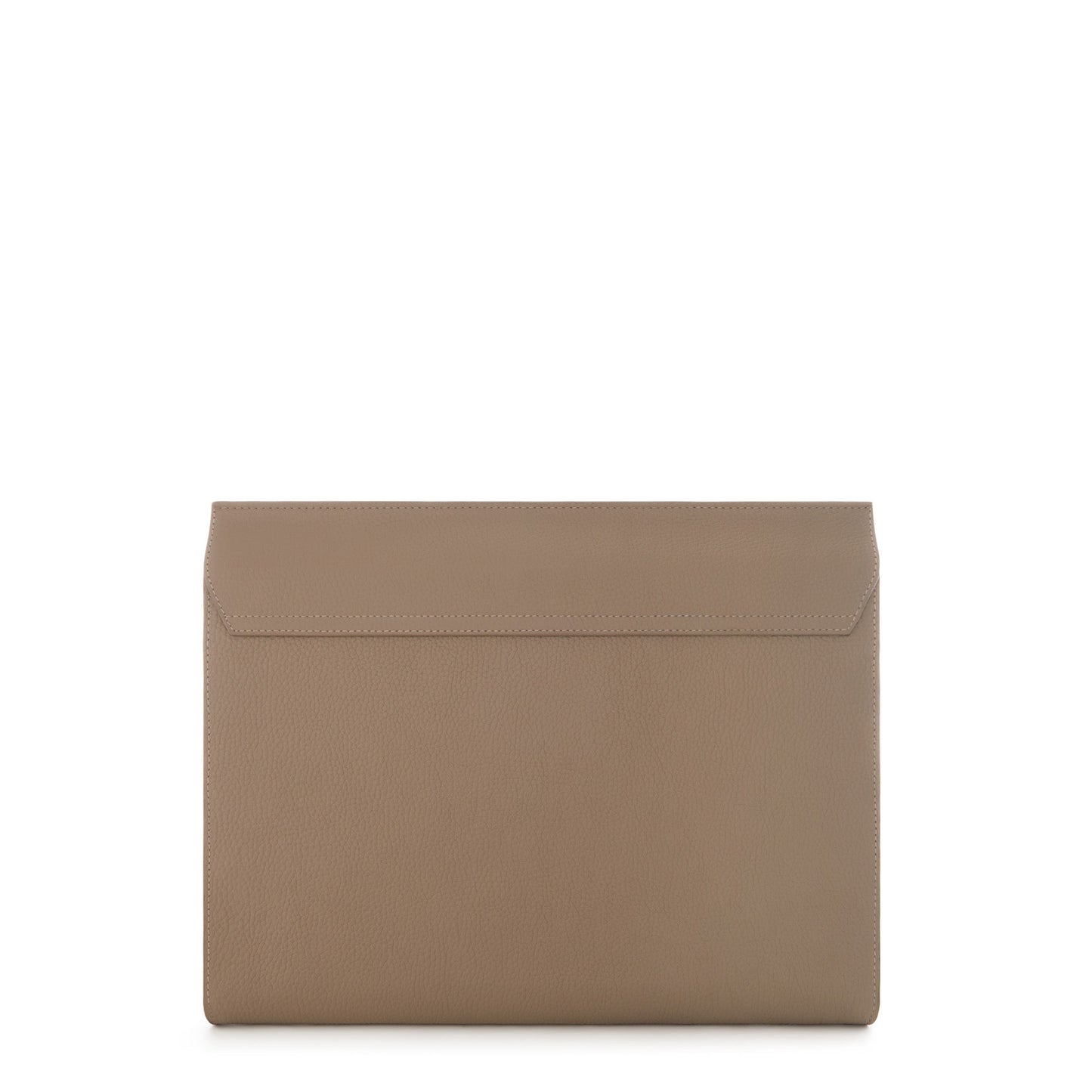 Honoré Caroline taupe braided calfskin leather laptop sleeve -  - Isabel Bernard