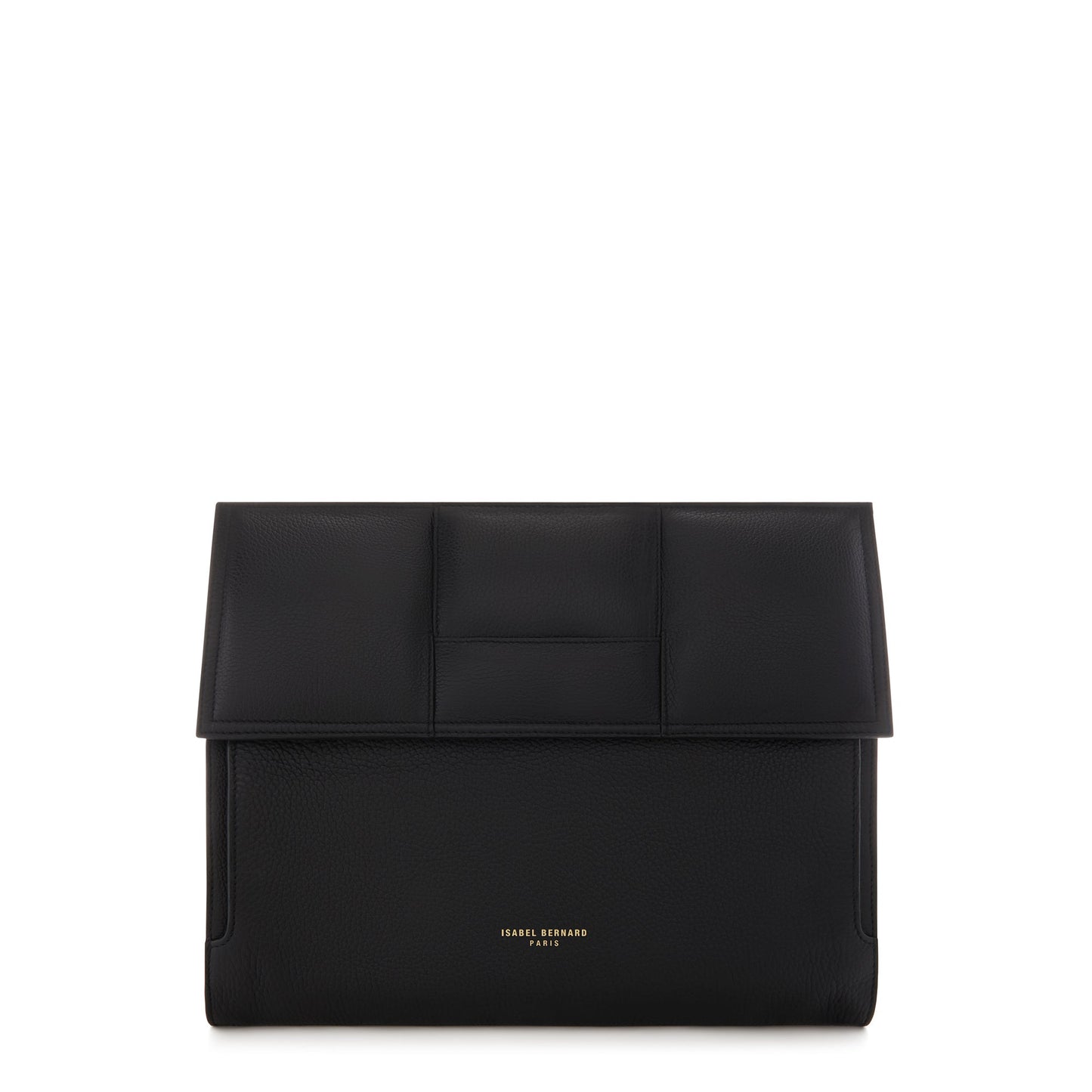 Honoré Caroline black braided calfskin leather laptop sleeve -  - Isabel Bernard