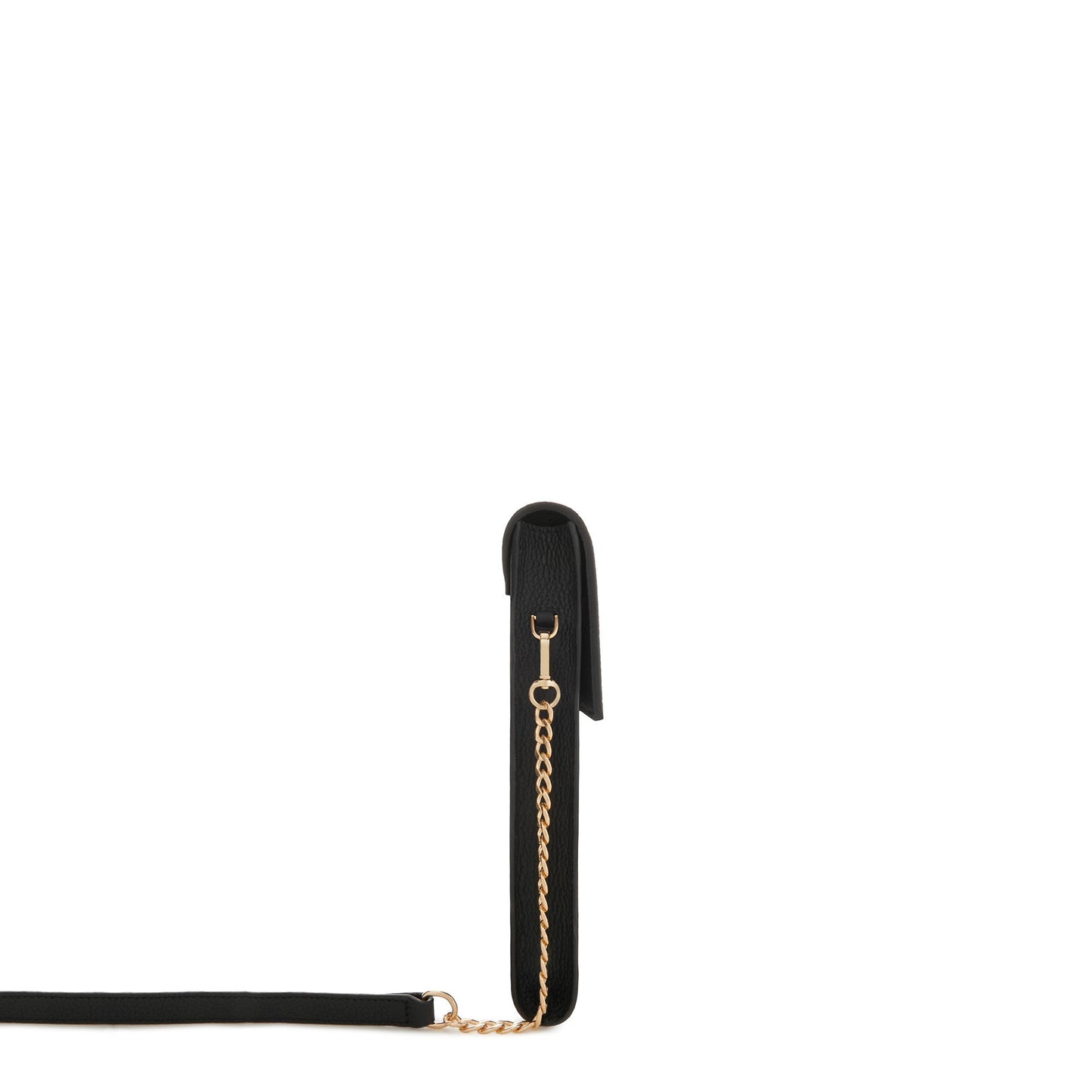 Honoré Clara black calfskin leather laptop sleeve with shoulder strap -  - Isabel Bernard