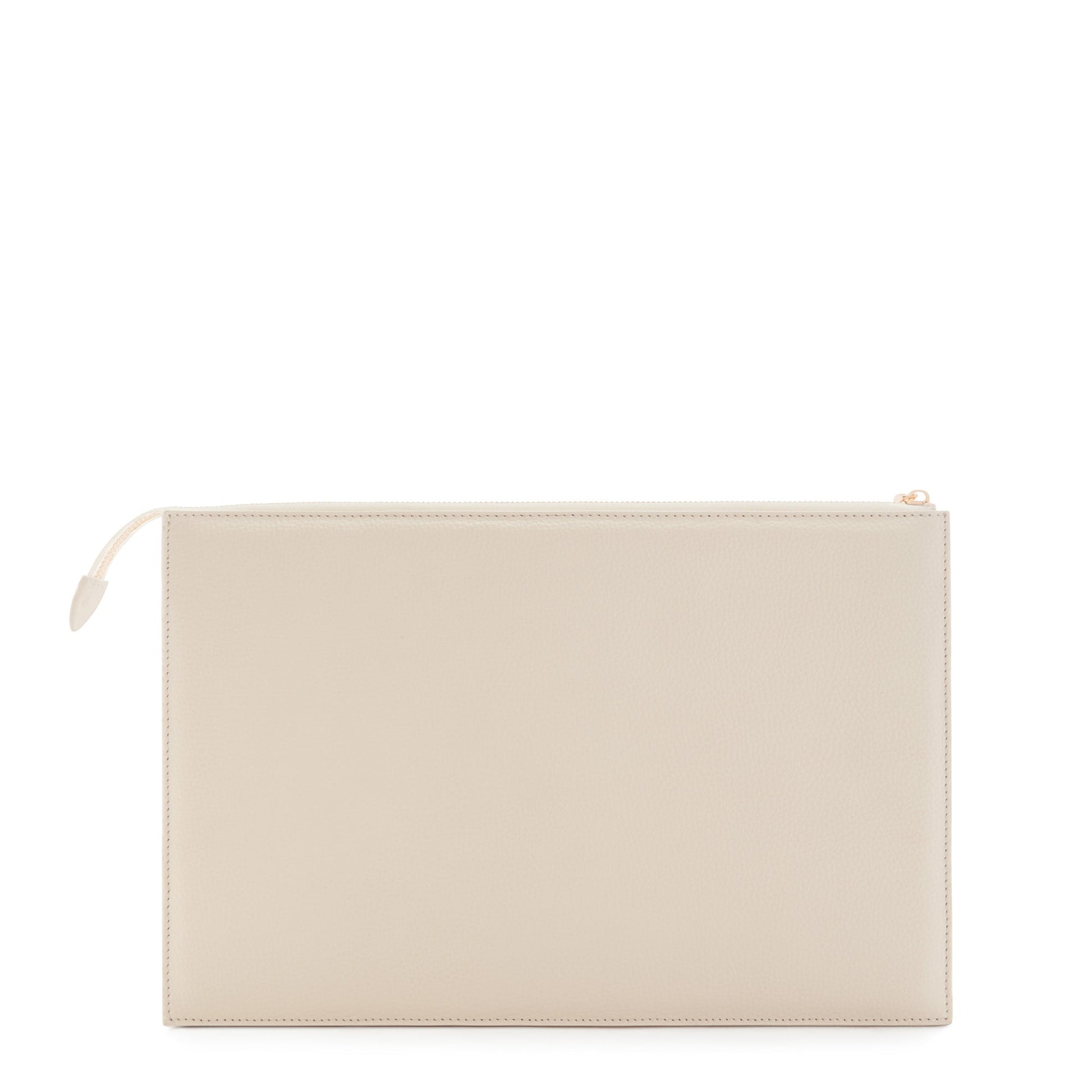 Honoré Cosette cream braided calfskin leather laptop sleeve with shoulder strap -  - Isabel Bernard