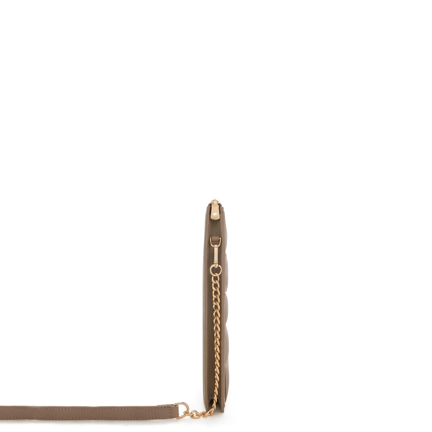 Honoré Cosette taupe braided calfskin leather laptop sleeve with shoulder strap -  - Isabel Bernard