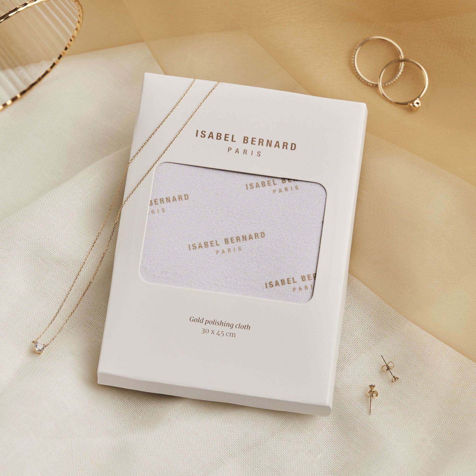 Cadeau d'Isabel polishing cloth for gold jewellery -  - Isabel Bernard