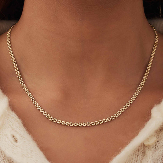 Aidee Rosine 14 karat gold link necklace -  - Isabel Bernard