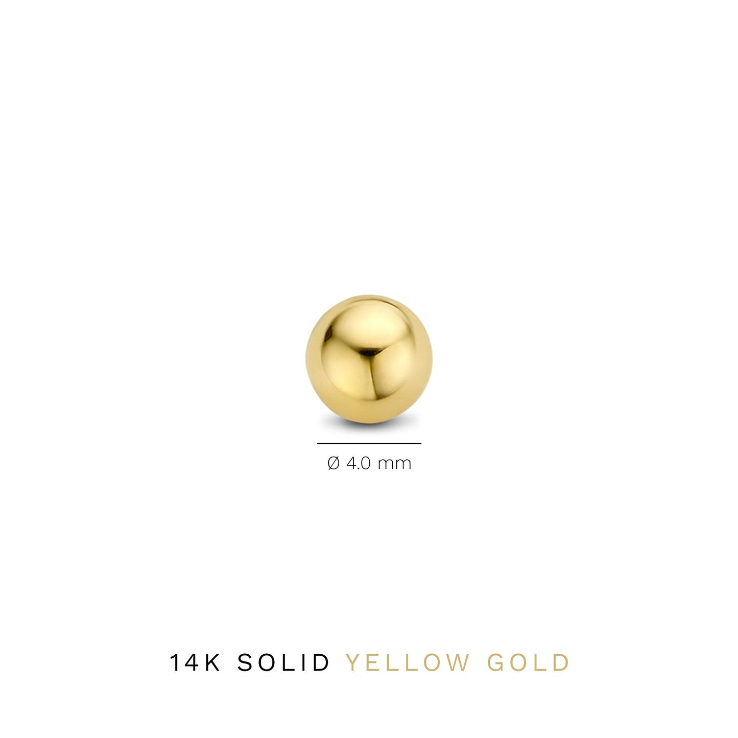 Rivoli Finou 14 karat gold ear studs with sphere -  - Isabel Bernard